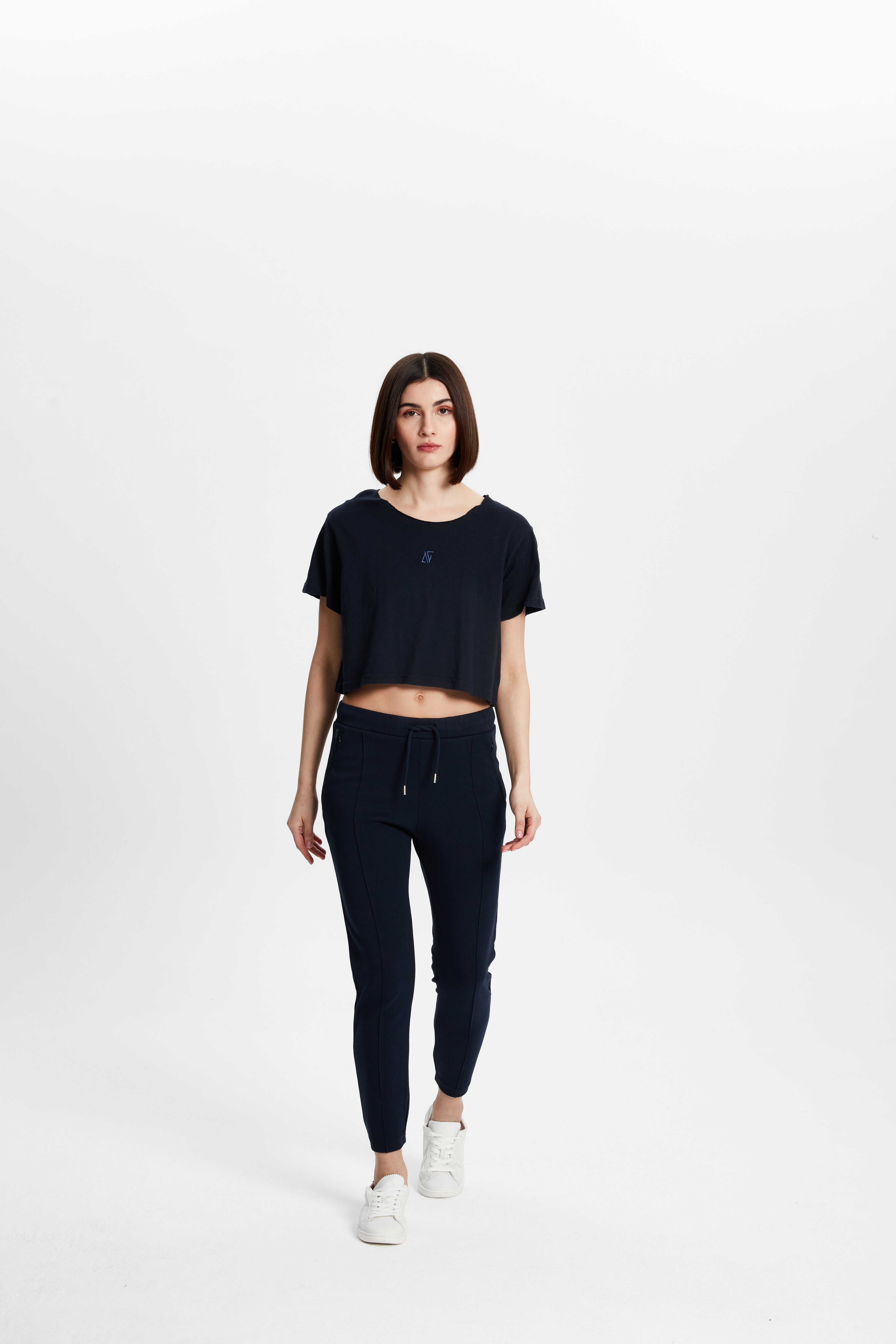 Crop T-Shirt - Koyu Lacivert