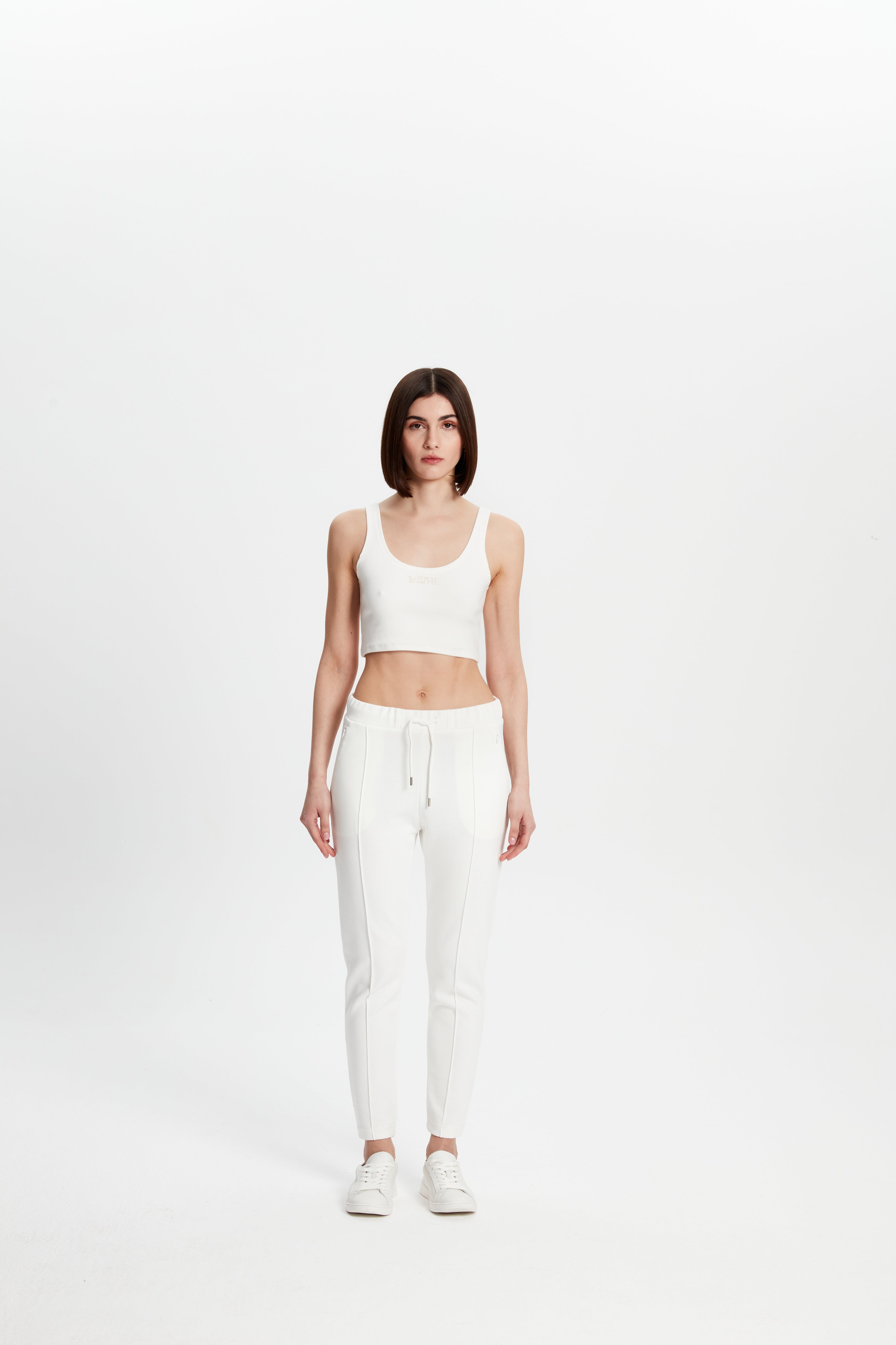 Cotton Skinny Sweatpants - Kırık Beyaz