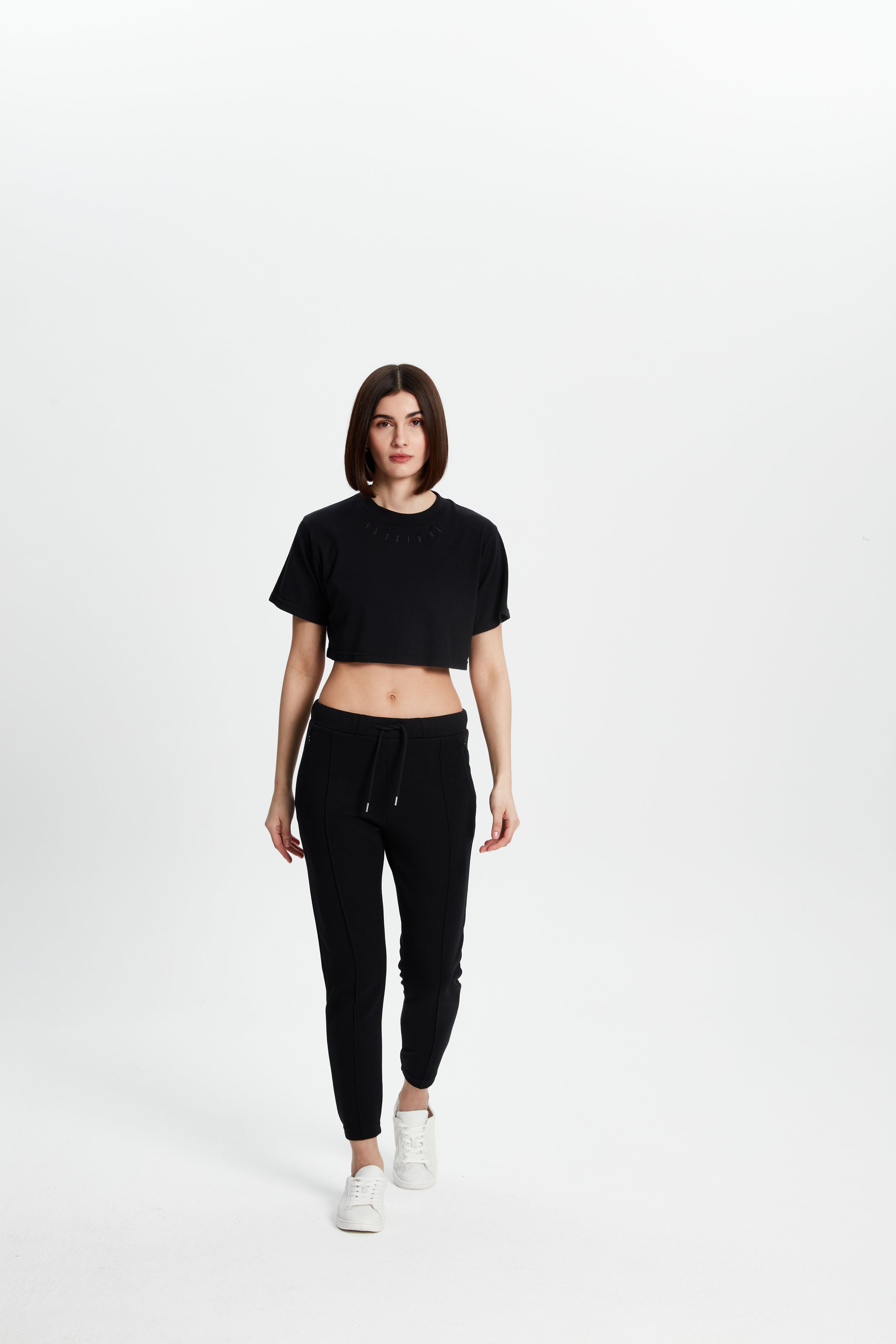 Crop T-Shirt- Siyah