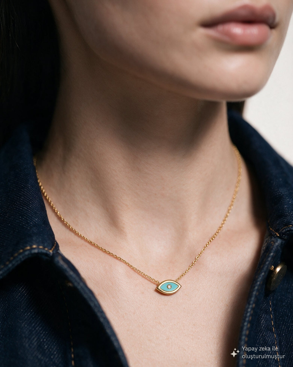 Mira Turquoise Eye Necklace