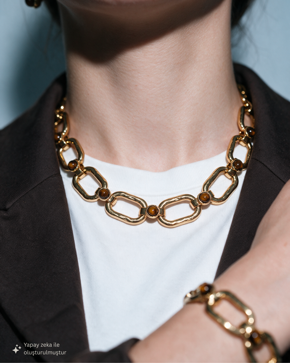 Adeline Tiger Eye Necklace