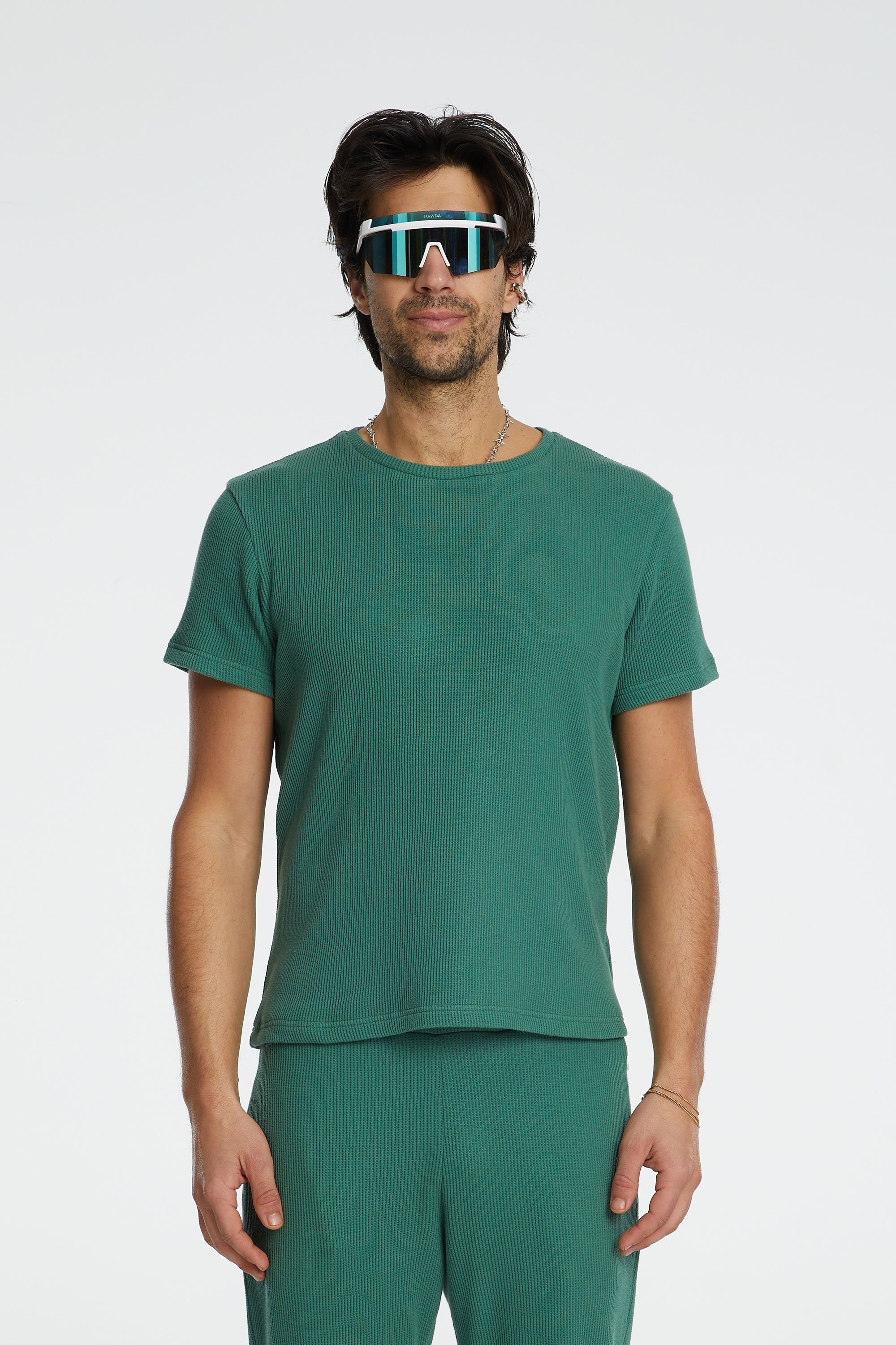 Waffle T-Shirt - Yeşil