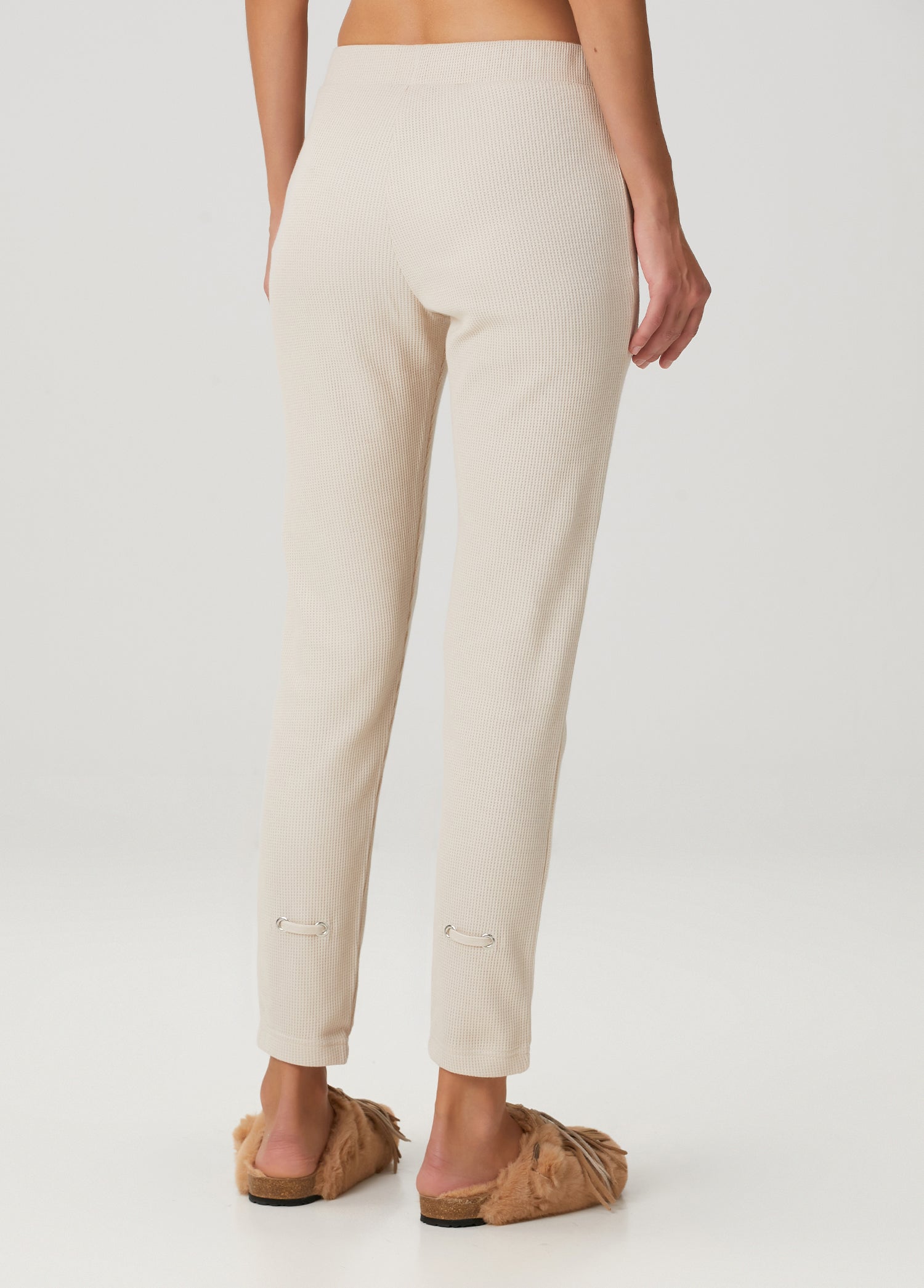 Waffle Eşofman Altı - Bej