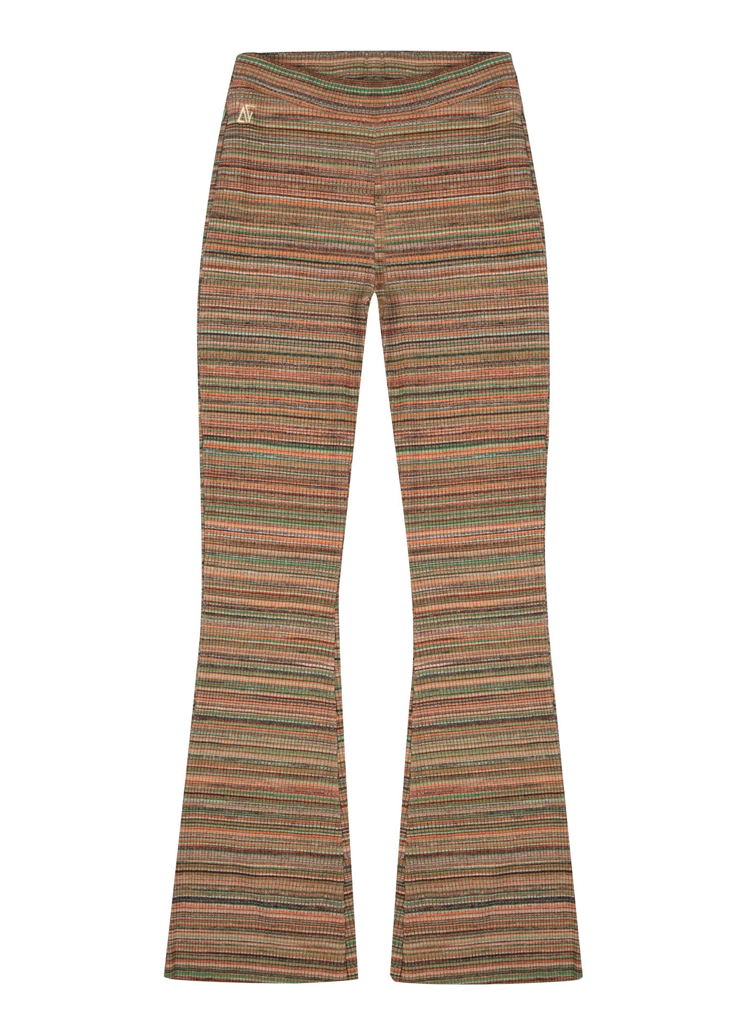 Knit Flare Pantolon - Sarı