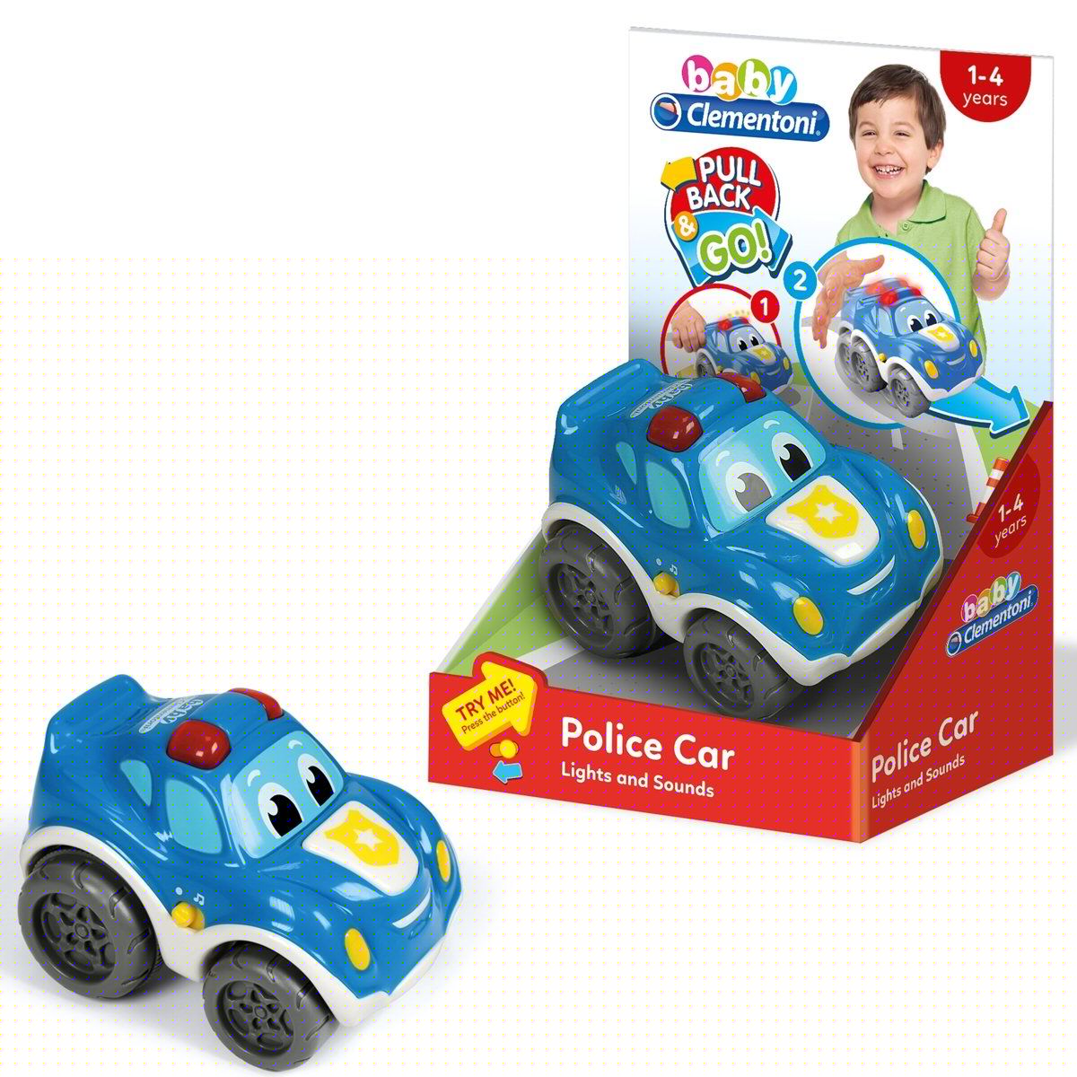 Baby Clementoni-Baby Clementoni Polis Arabası-Bebek Oyuncakları-1-Milagron.com