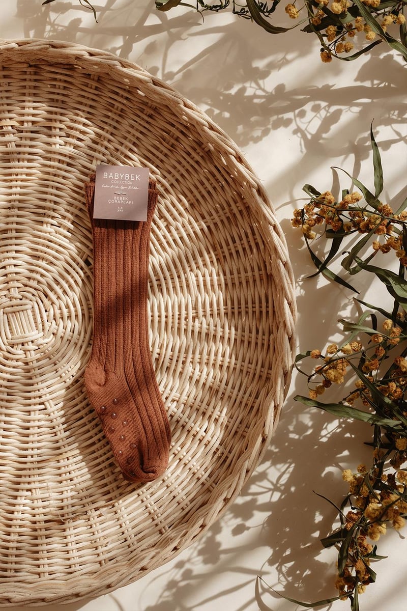 Babybek-4'lü Dizaltı Pamuk Çorap Seti Bohem-Çorap-5-Milagron.com