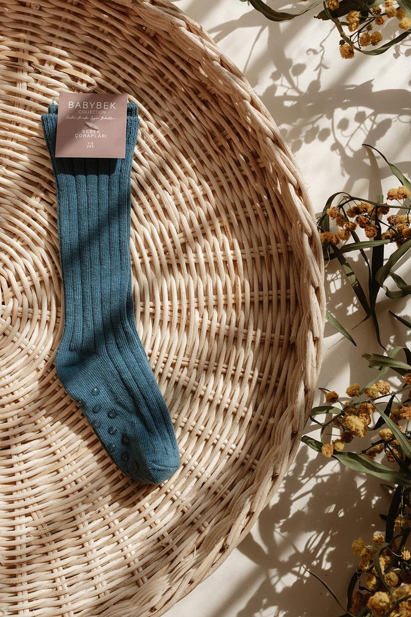 Babybek-4'lü Dizaltı Pamuk Çorap Seti Erkek-Çorap-3-Milagron.com