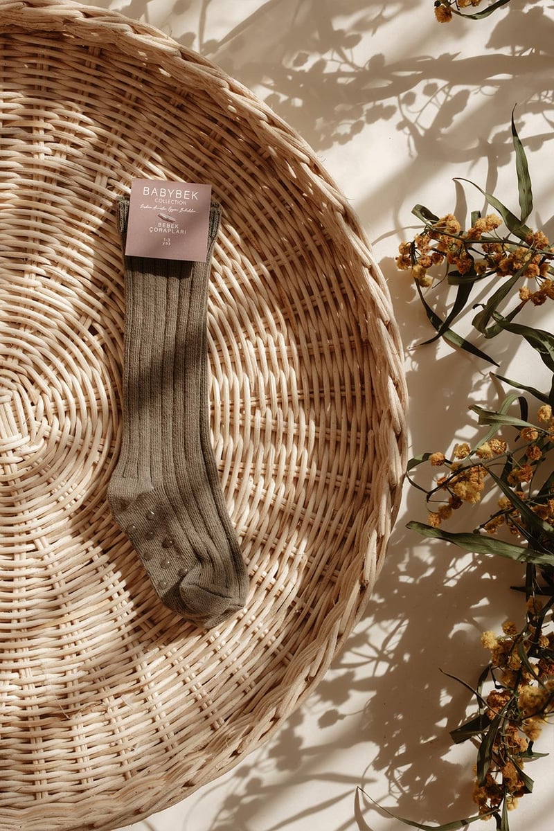 Babybek-4'lü Dizaltı Pamuk çorap Seti Bohem-Çorap-3-Milagron.com