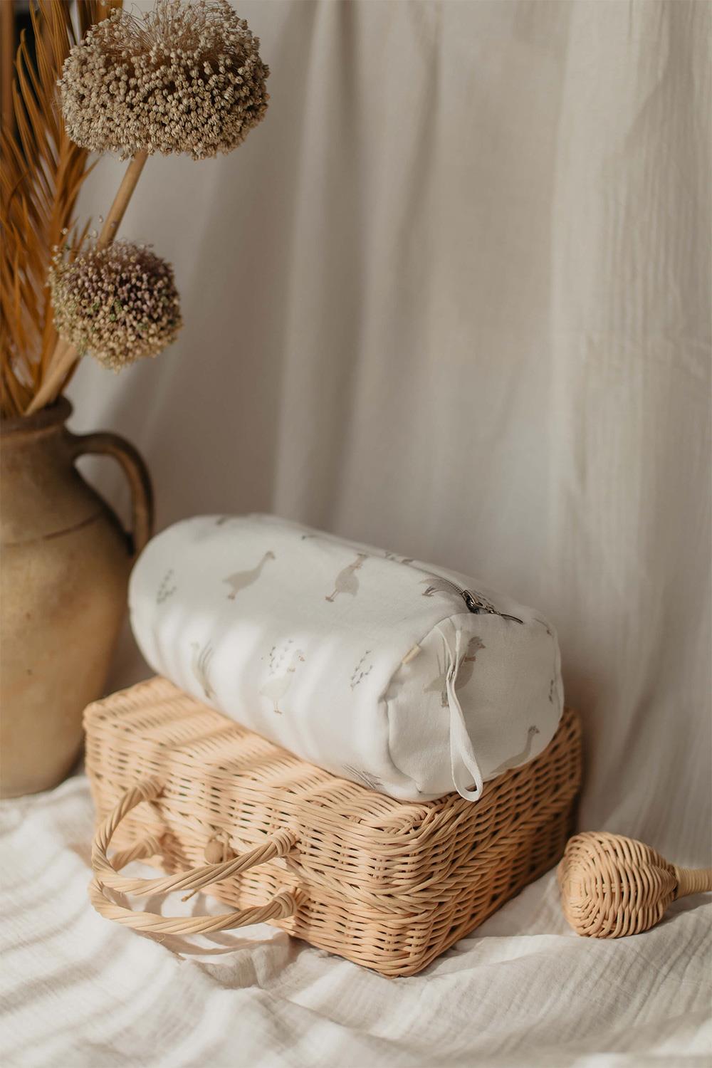 Babybek-Beyaz Ördek Müslin Çanta-Bez Çanta-1-Milagron.com