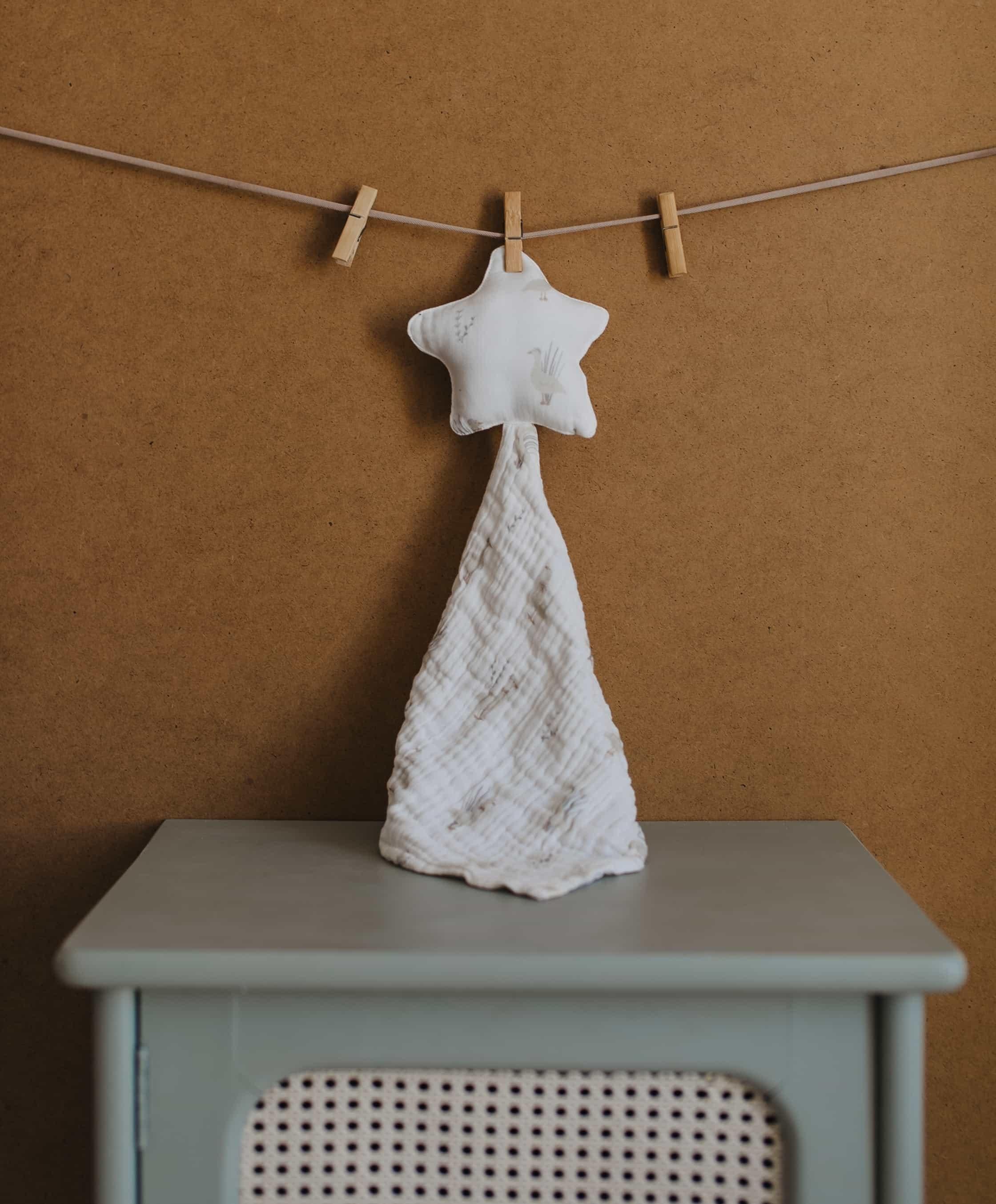 Babybek-Beyaz Ördek Müslin Uyku Arkadaşı Yildiz-Uyku Arkadaşı-1-Milagron.com