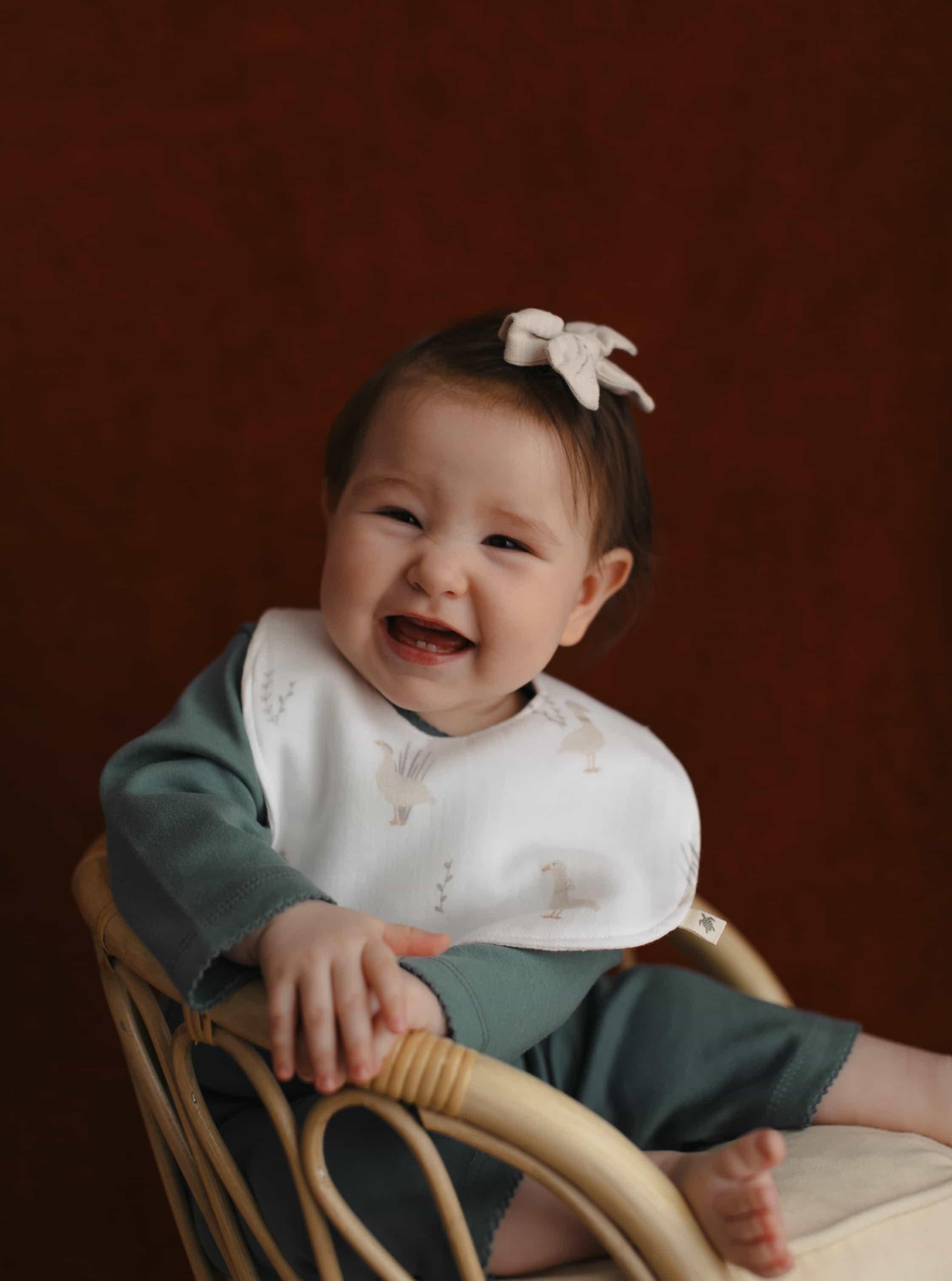 Babybek-Beyaz Ördek Sıvı Geçi̇rmez Önlük-Önlük-1-Milagron.com