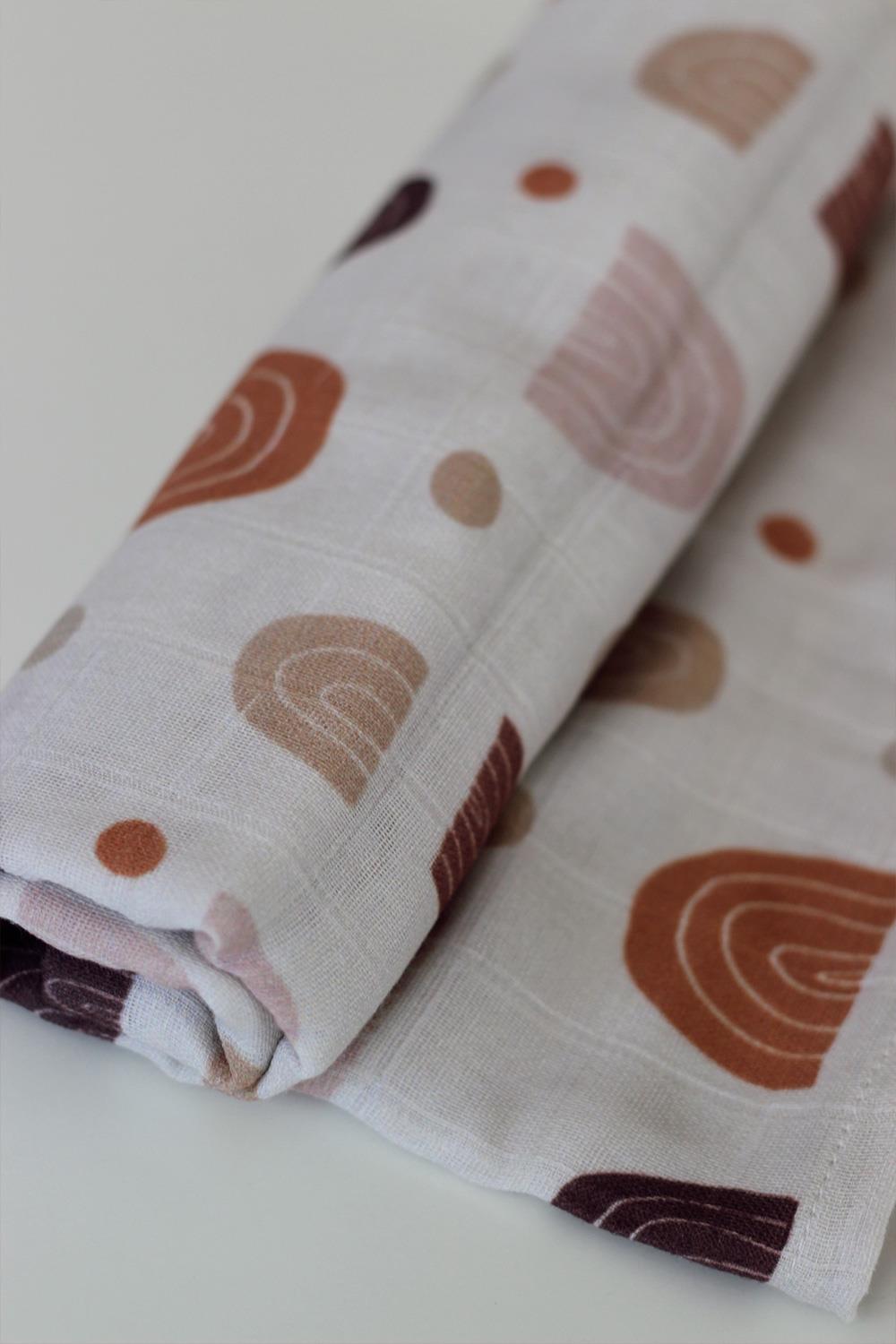 Babybek-Bohem Gökkuşağı Müslin Örtü-Yatak Örtüsü-3-Milagron.com