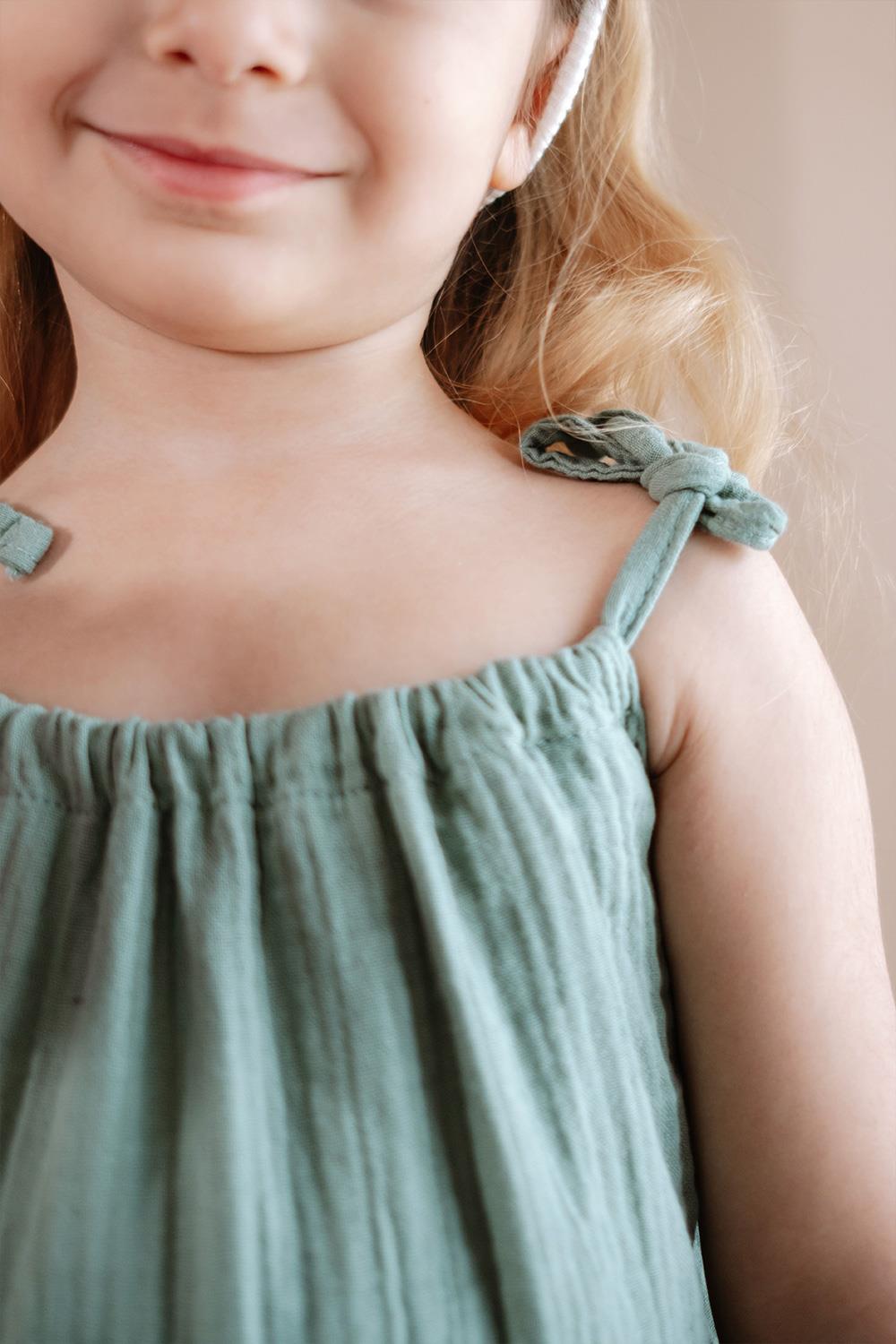 Babybek-Çağla Müslin Elbise-Çocuk Elbise & Tulum-3-Milagron.com