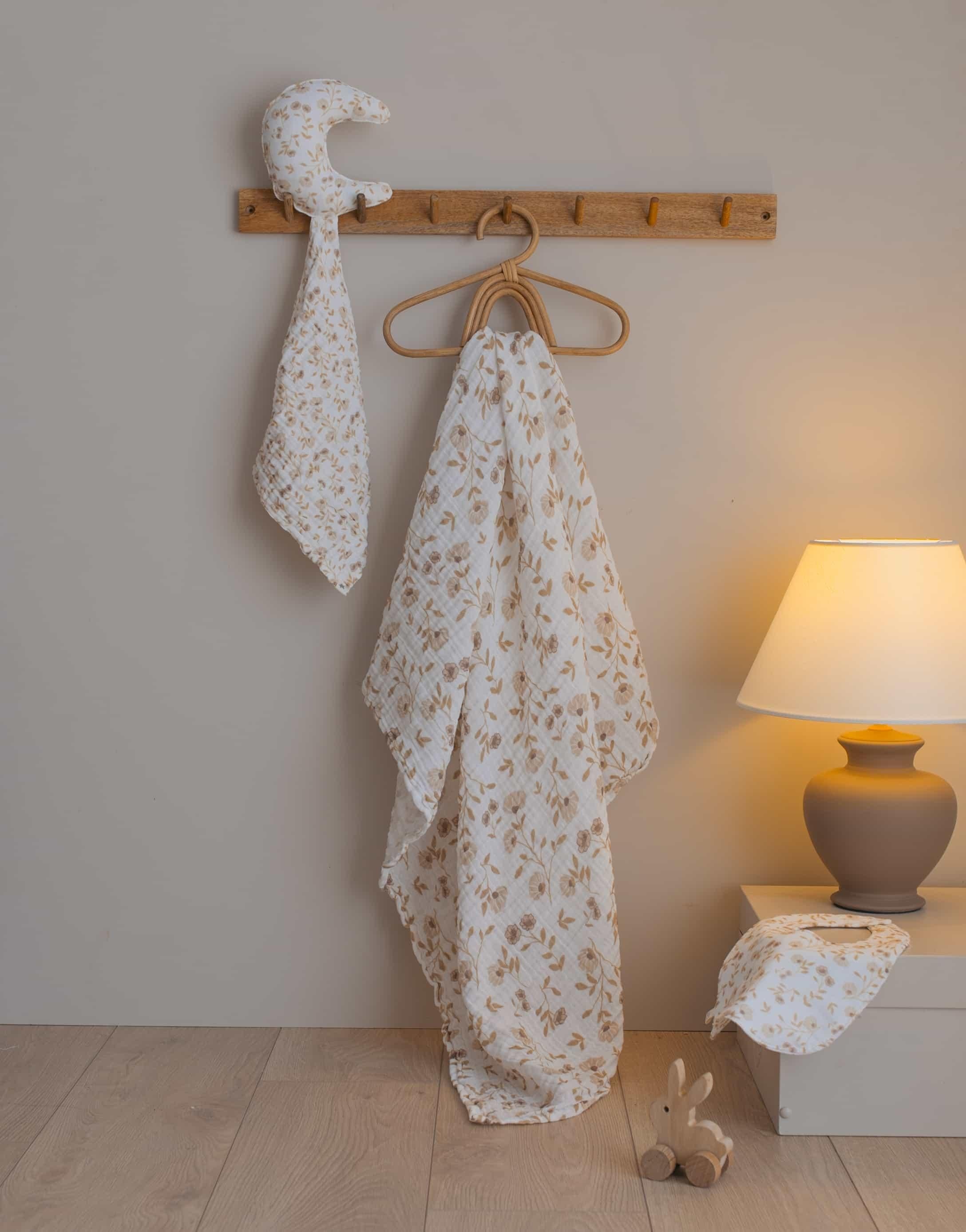 Babybek-Çiçek Bahçesi 3'lü Takım-Müslin Setler-1-Milagron.com