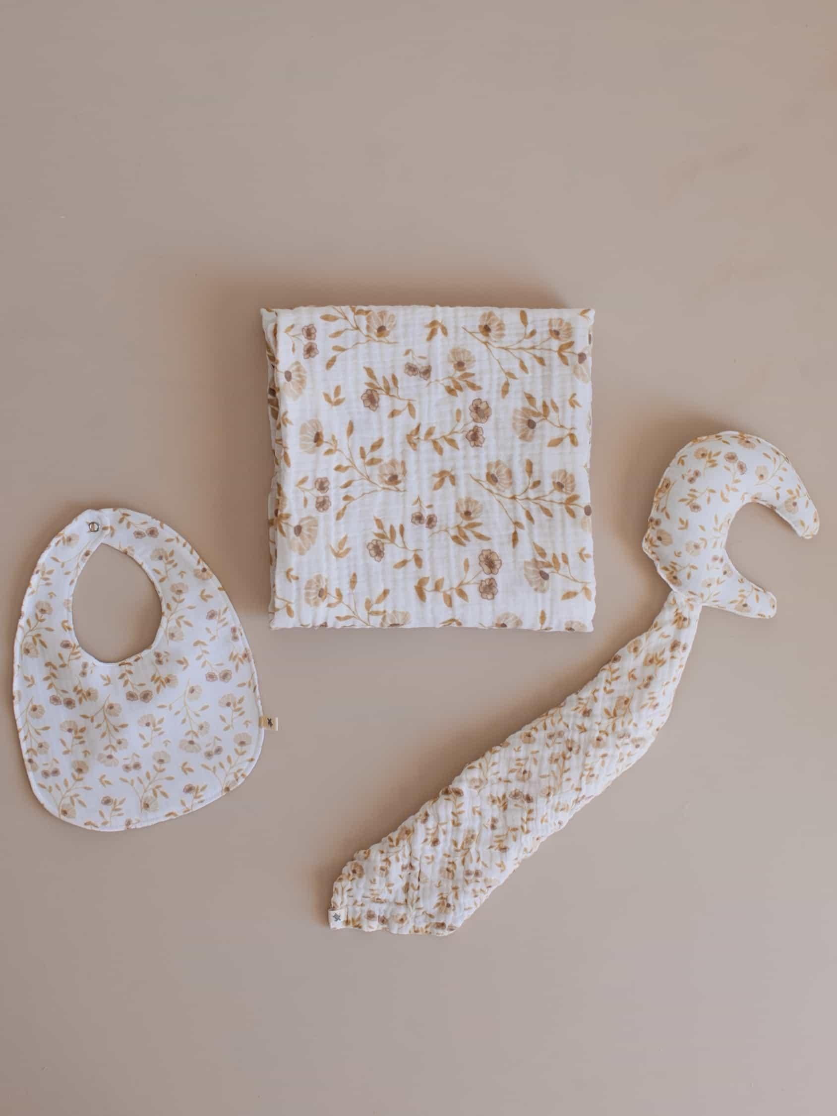 Babybek-Çiçek Bahçesi 3'lü Takım-Müslin Setler-4-Milagron.com