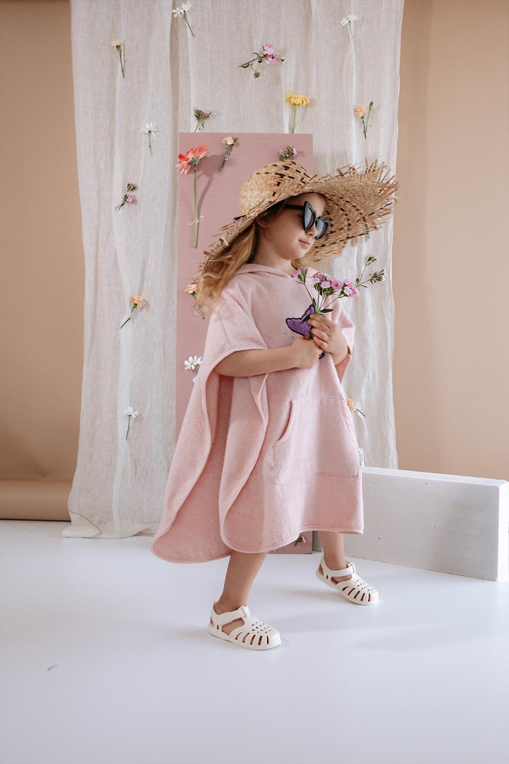 Babybek-Deniz Kızı Pembe Havlu Panço-Panço-2-Milagron.com