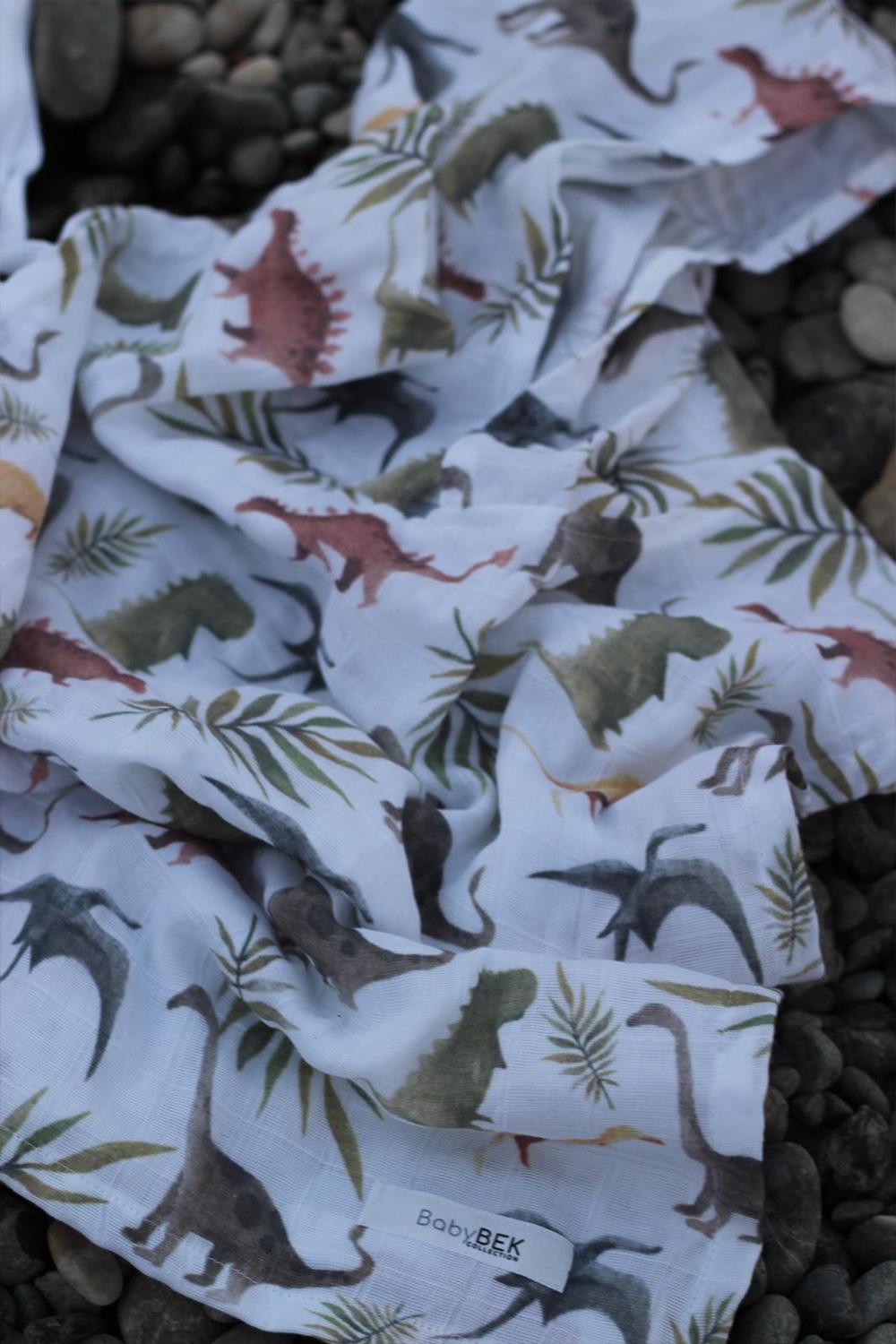 Babybek-Dino Organik Müslin Panço-Panço-3-Milagron.com