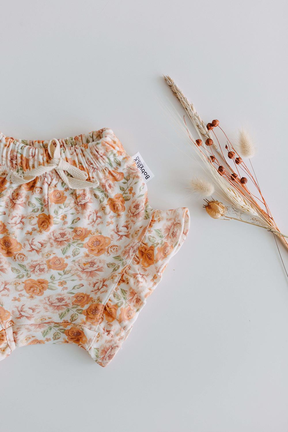 Babybek-Flower Memories Şortlu Takım-Alt - Üst Takım-6-Milagron.com