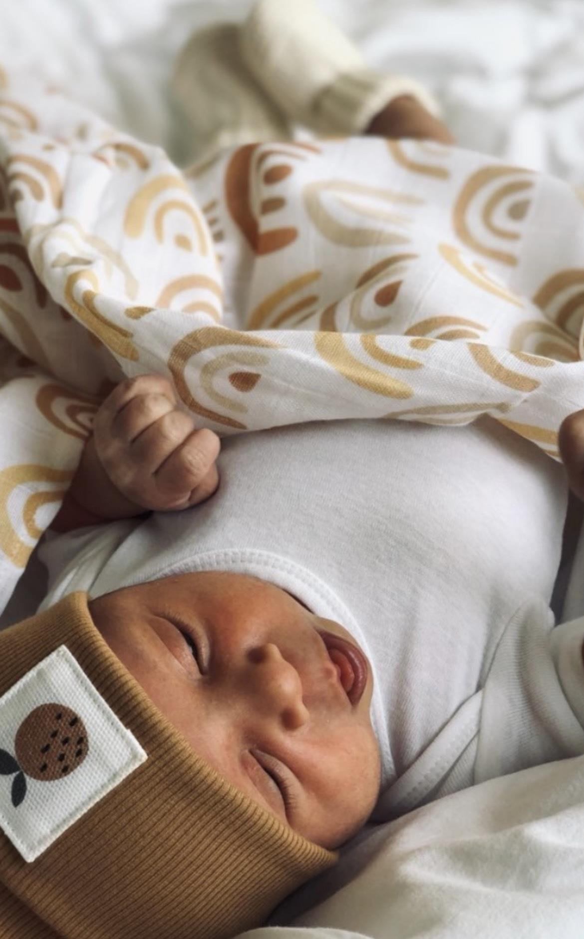 Babybek-Gökkuşağı Müslin Örtü-Pike-1-Milagron.com