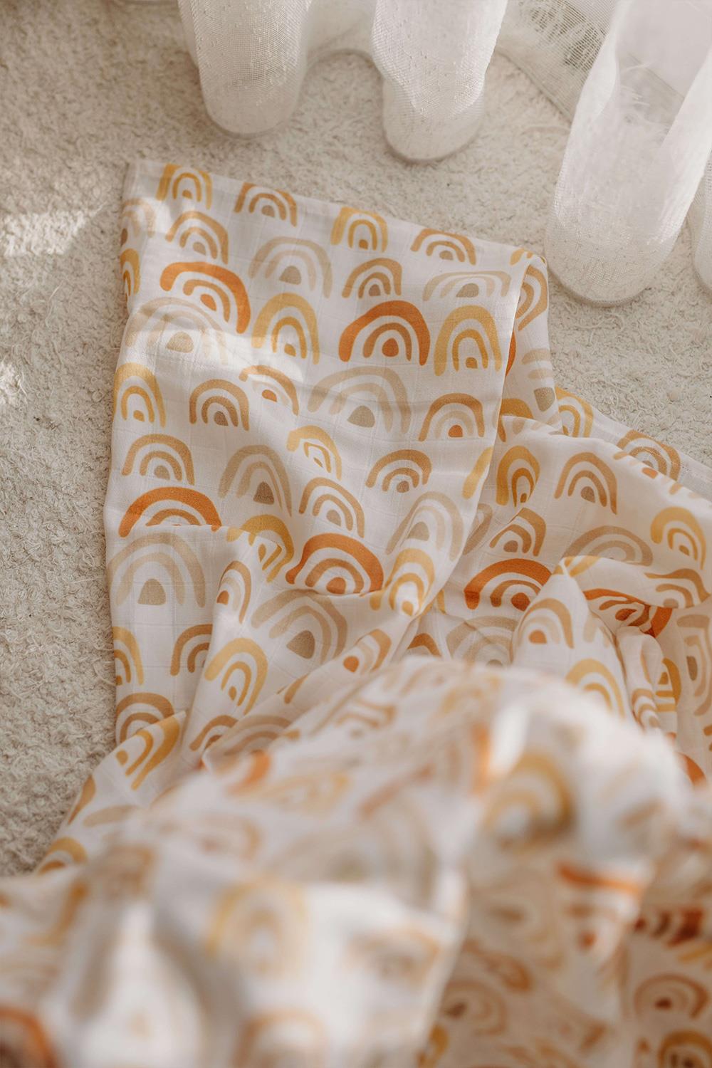 Babybek-Gökkuşağı Müslin Örtü-Pike-4-Milagron.com