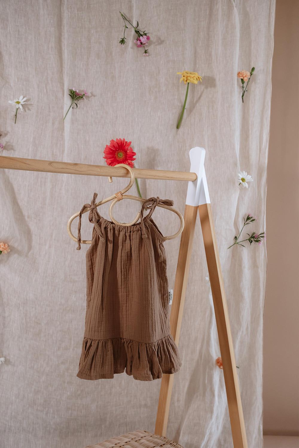 Babybek-Kahverengi Müslin Elbise-Çocuk Elbise & Tulum-5-Milagron.com