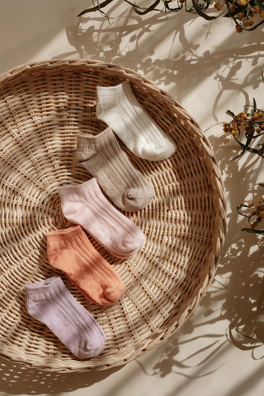 Babybek-Kız Çocuk 5'li Patik Çorap-Çorap-1-Milagron.com