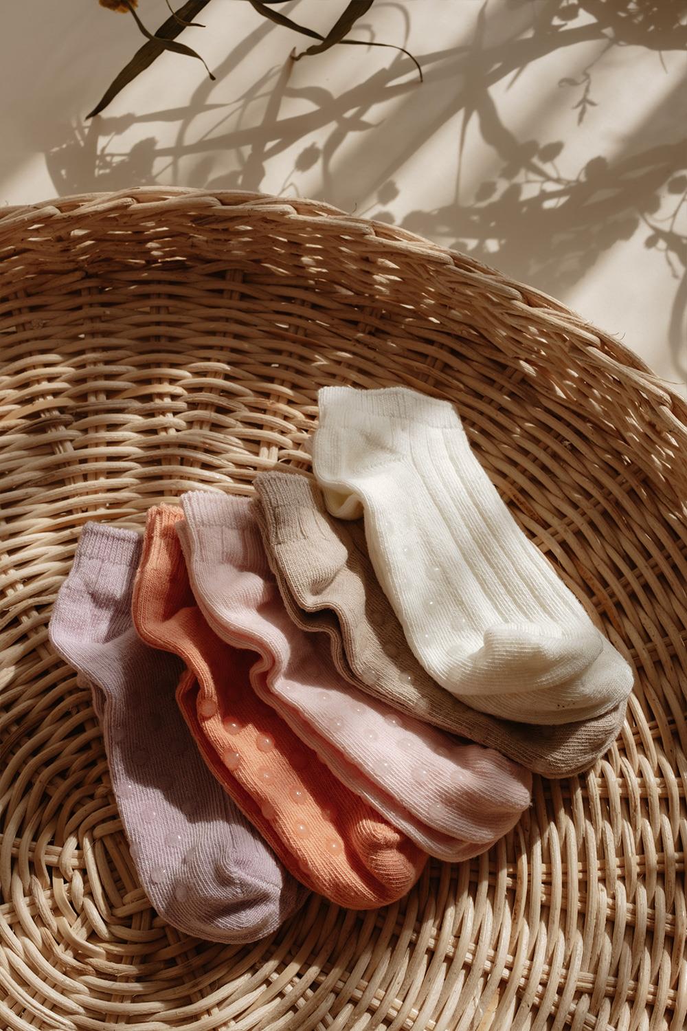 Babybek-Kız Çocuk 5'li Patik Çorap-Çorap-2-Milagron.com