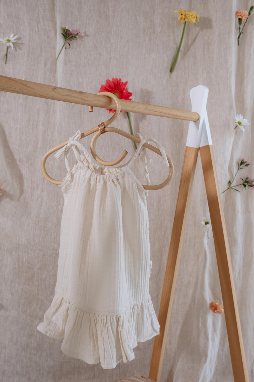 Babybek-Krem Müslin Elbise-Çocuk Elbise & Tulum-2-Milagron.com