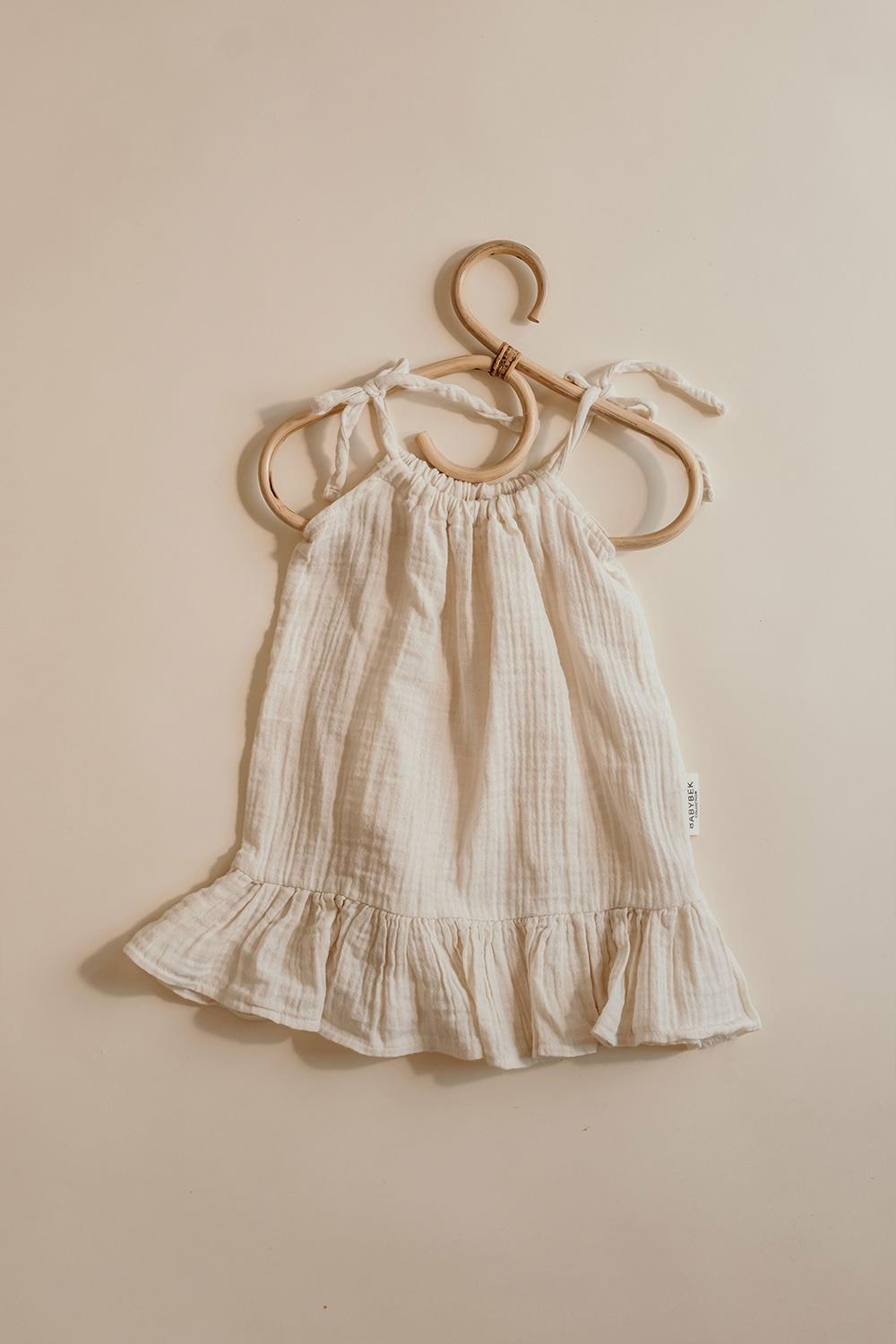 Babybek-Krem Müslin Elbise-Çocuk Elbise & Tulum-3-Milagron.com