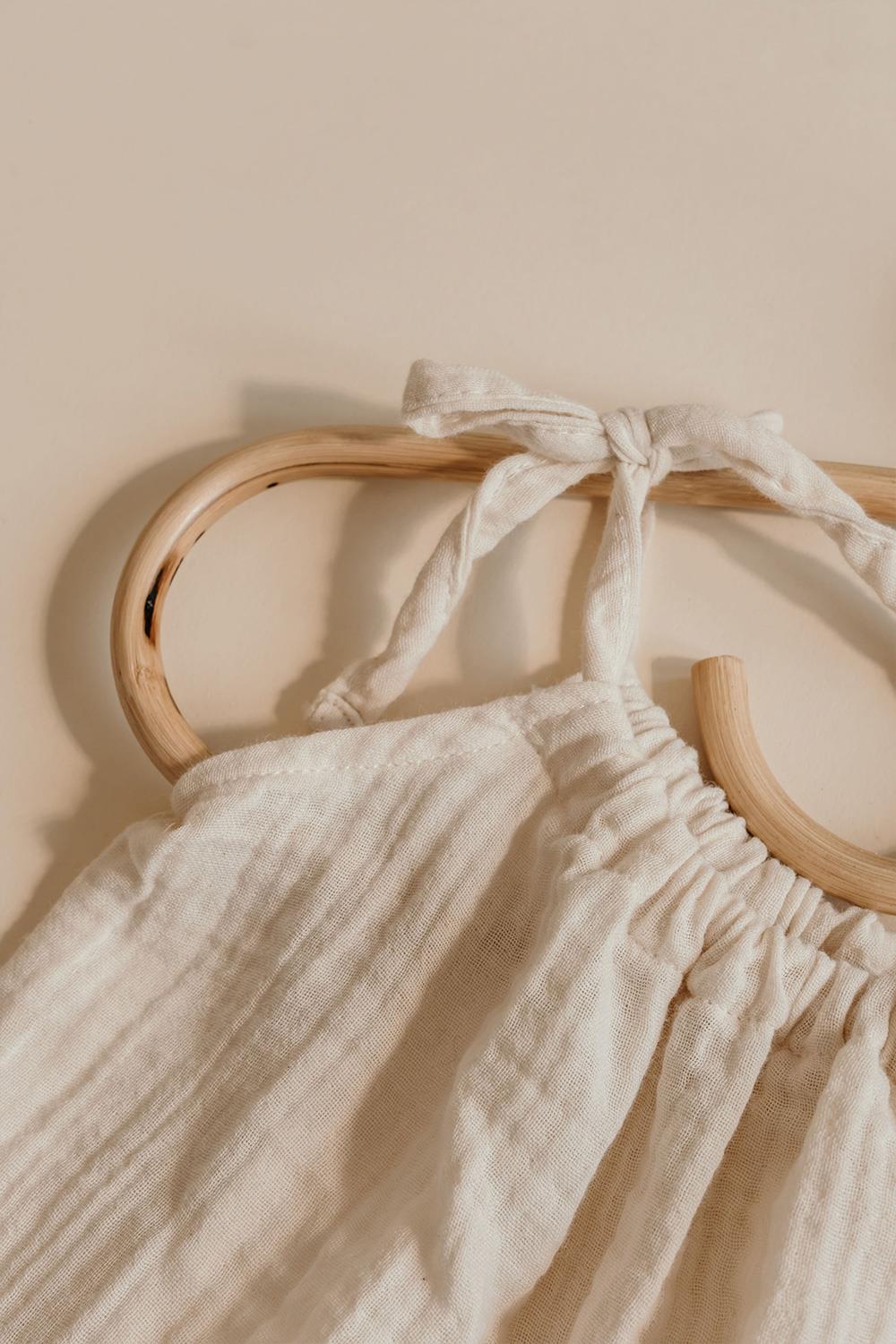 Babybek-Krem Müslin Elbise-Çocuk Elbise & Tulum-4-Milagron.com