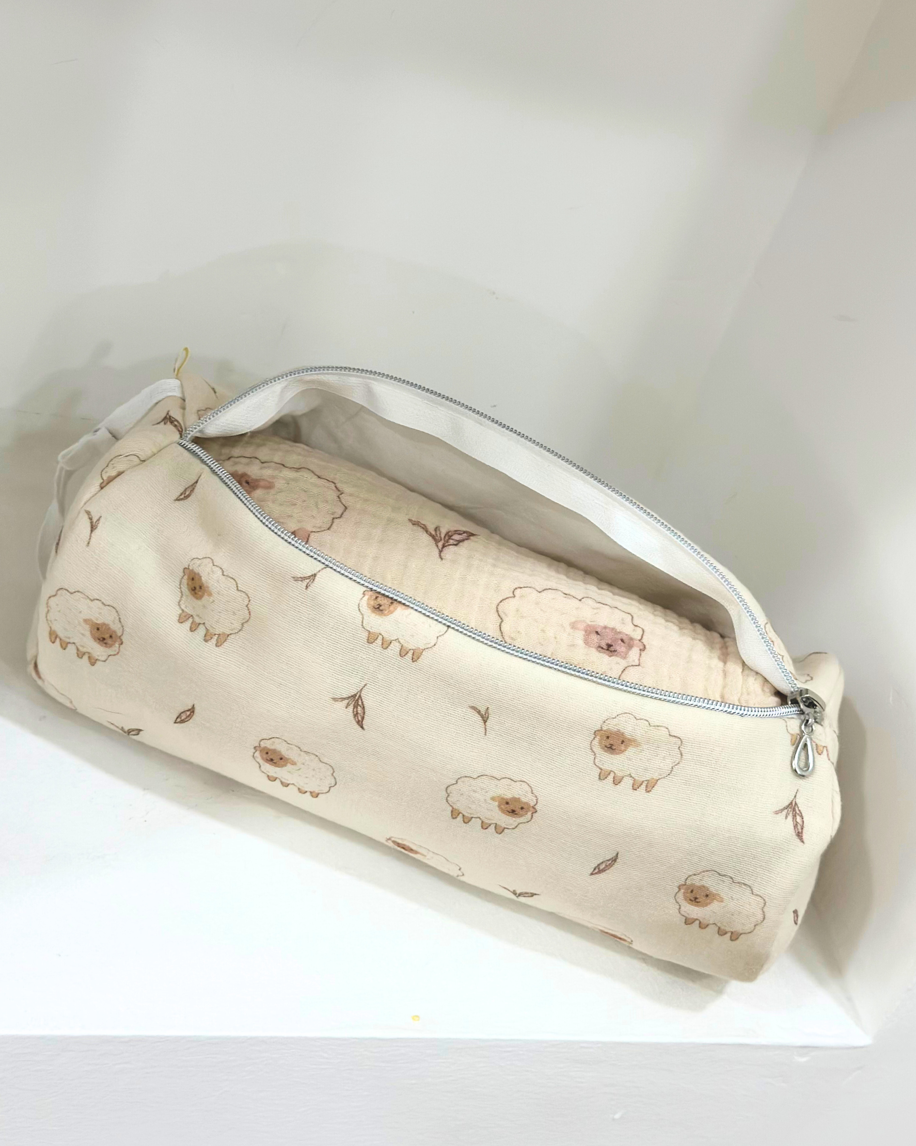 Babybek-Little Lamb Müslin Çanta-Bebek Bakım Çantası-1-Milagron.com