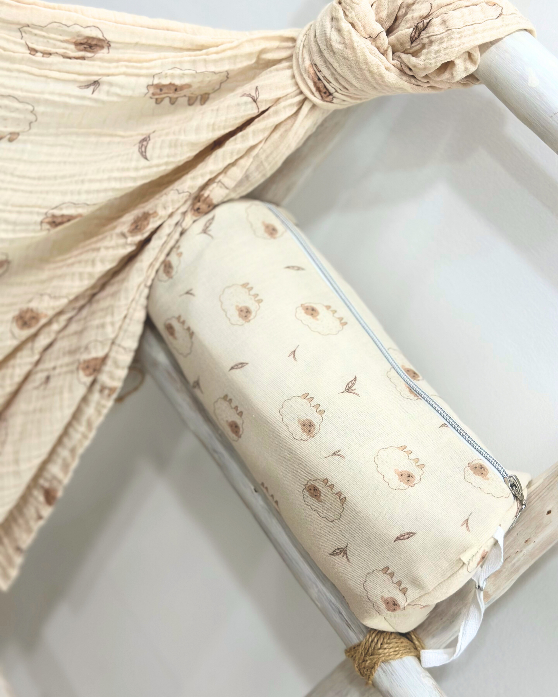 Babybek-Little Lamb Müslin Çanta-Bebek Bakım Çantası-5-Milagron.com