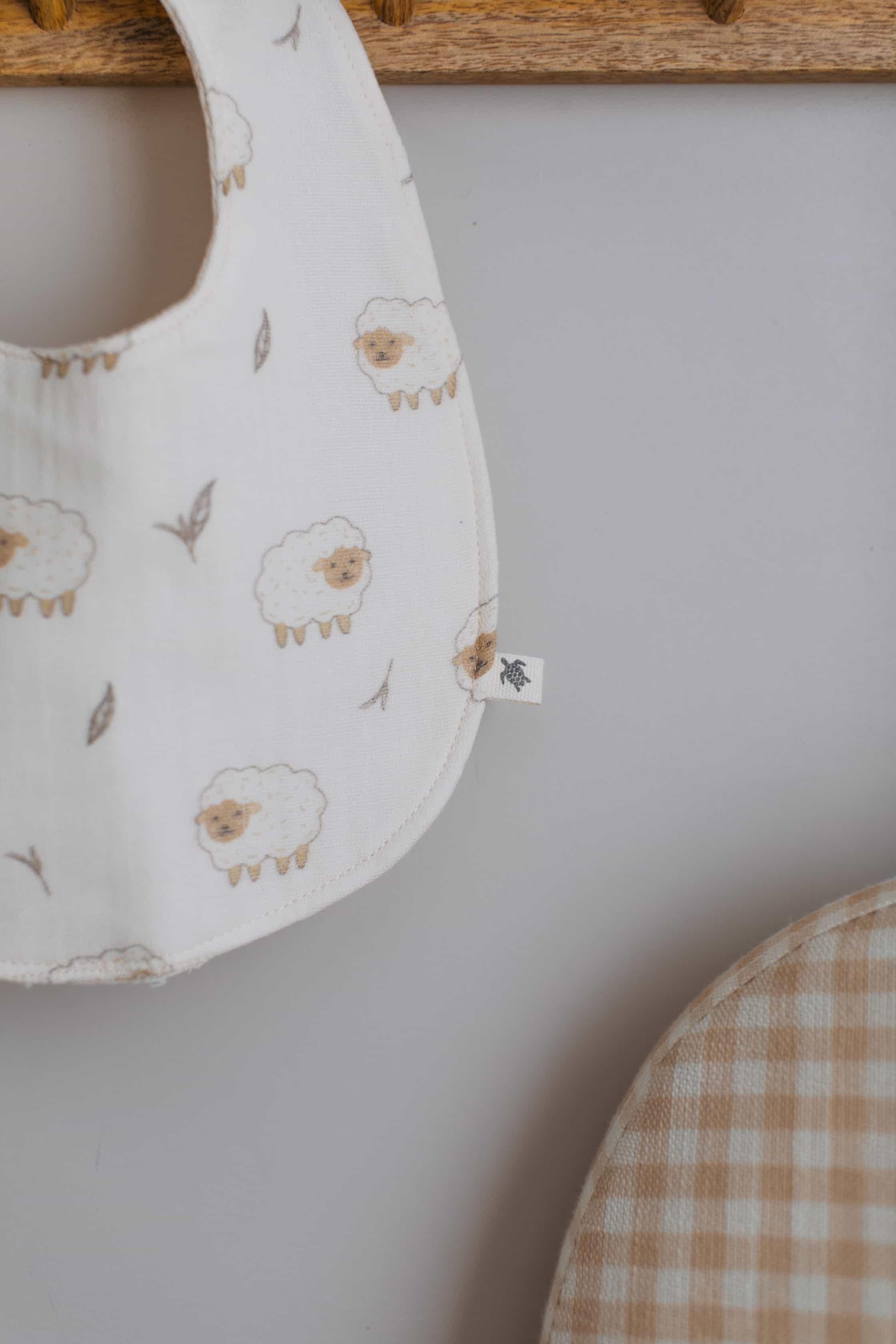 Babybek-Little Lamb Sıvı Geçi̇rmez Önlük-Mama Önlüğü-3-Milagron.com