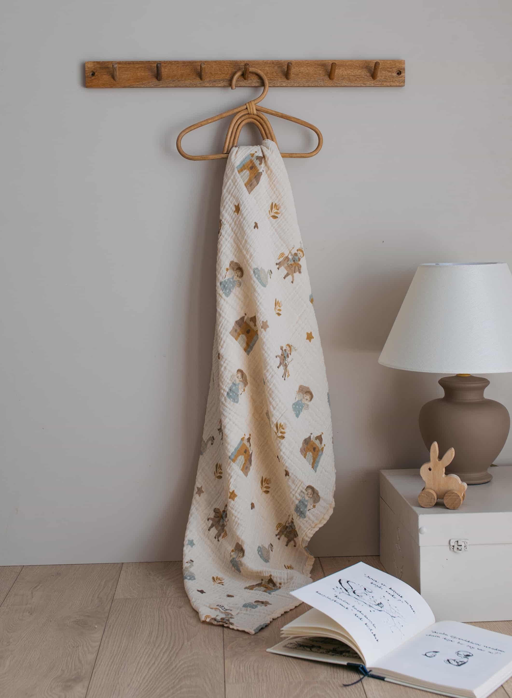 Babybek-Masal Organik Müslin Örtü-Yatak Örtüsü-1-Milagron.com