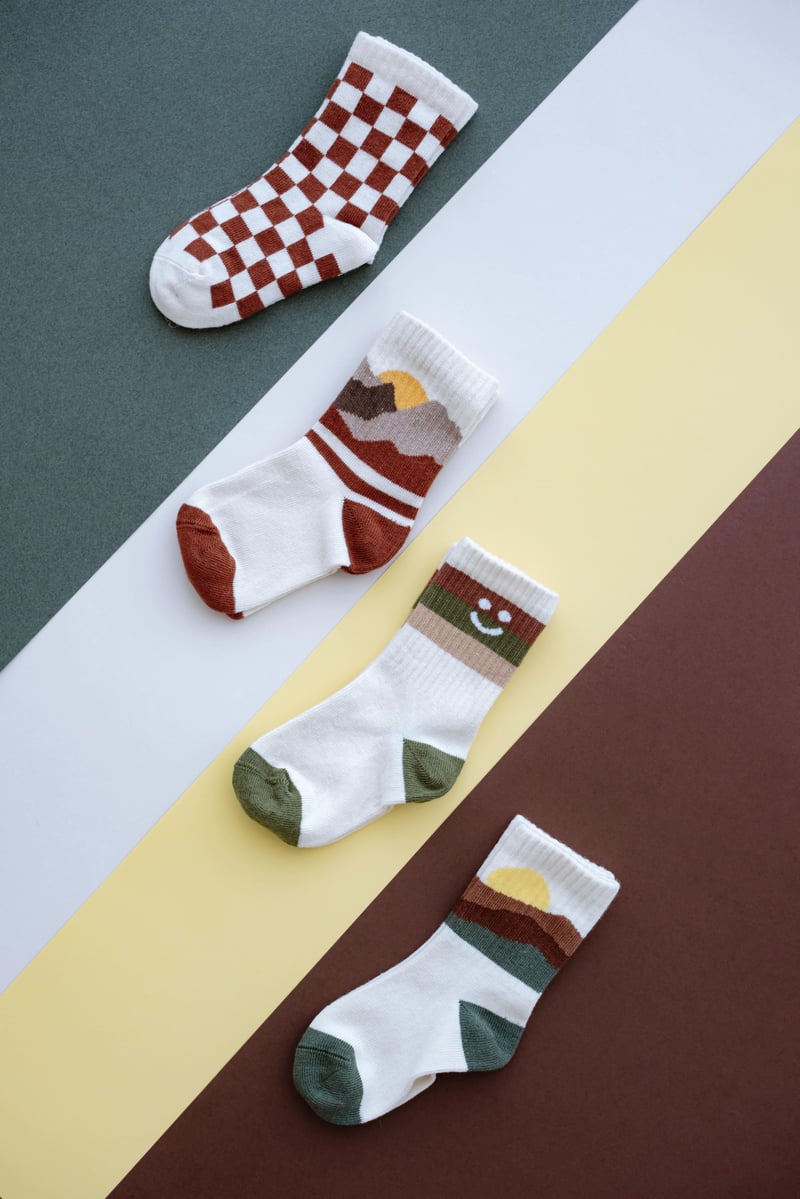 Babybek-Nature Chess Premium 4'lü Çorap Seti-Çorap-10-Milagron.com