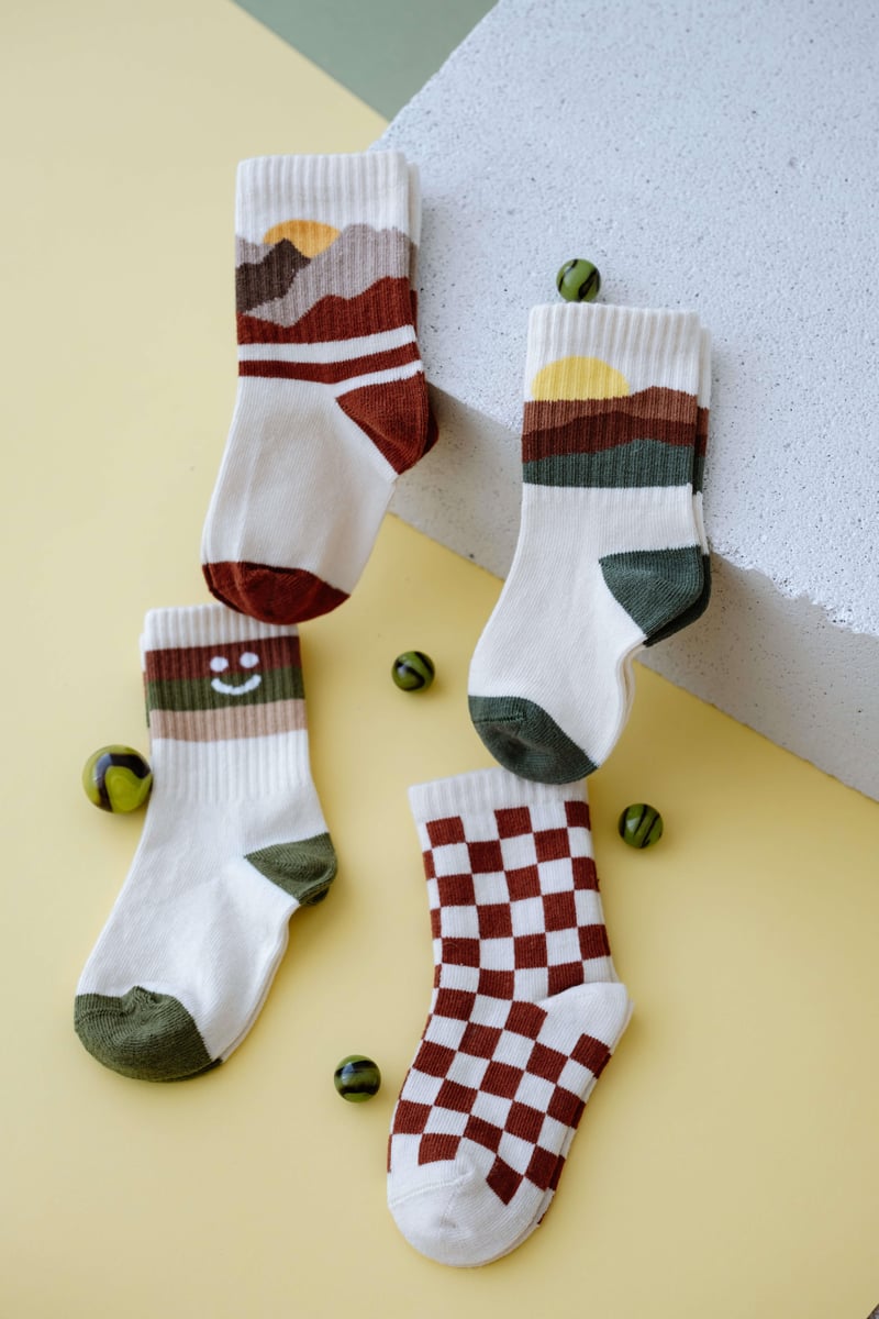 Babybek-Nature Chess Premium 4'lü Çorap Seti-Çorap-2-Milagron.com