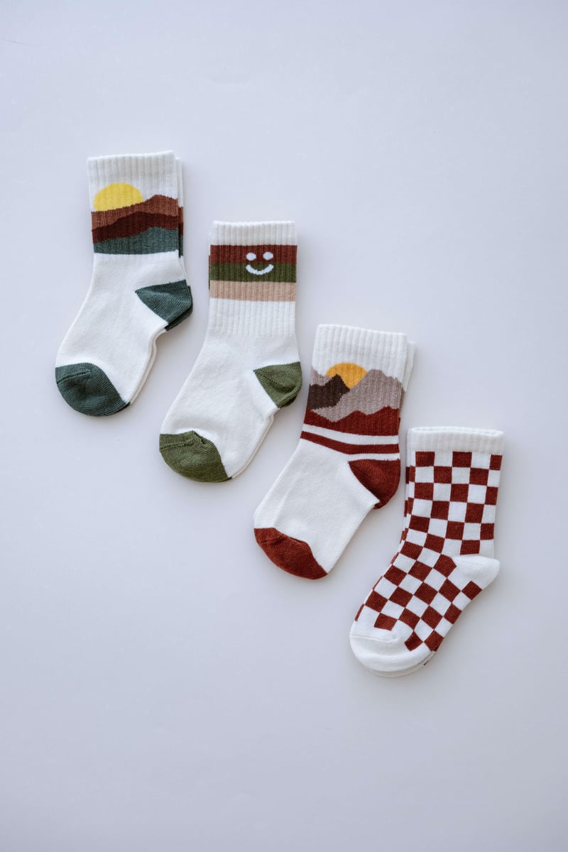 Babybek-Nature Chess Premium 4'lü Çorap Seti-Çorap-3-Milagron.com