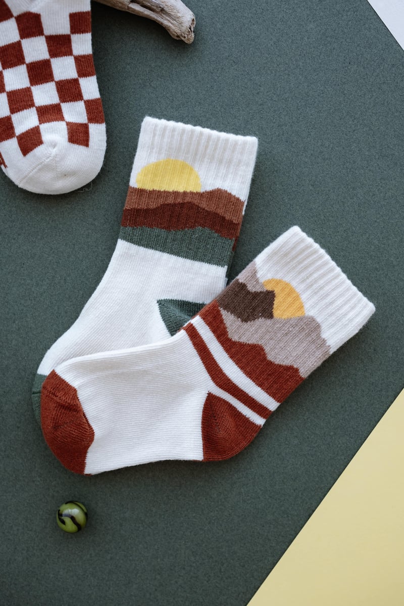 Babybek-Nature Chess Premium 4'lü Çorap Seti-Çorap-8-Milagron.com