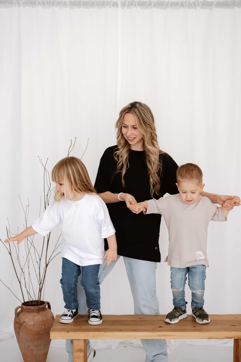 Babybek-Premium Kadın Oversize 3'lü T Shirt-T-Shirts-2-Milagron.com