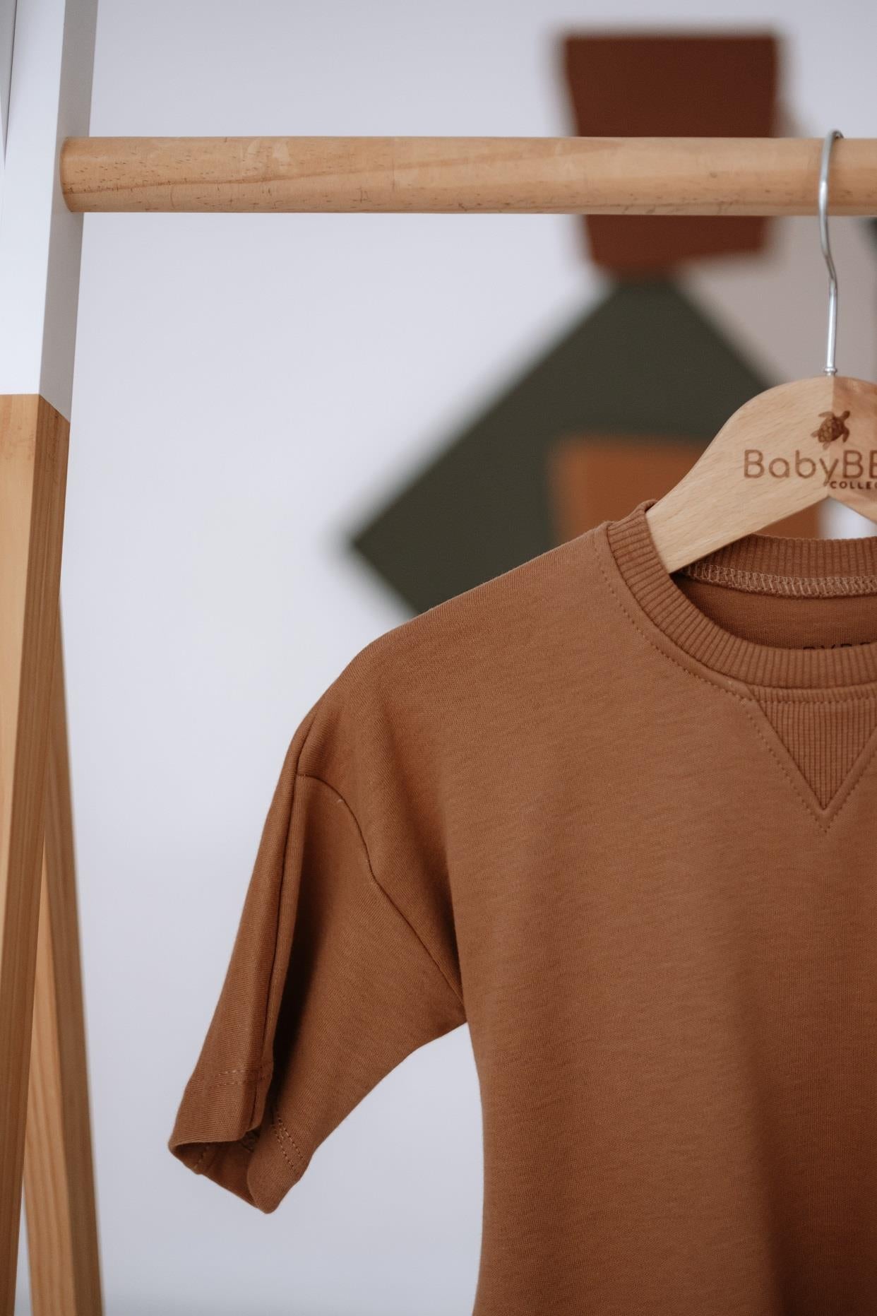 Babybek-Premium Kadın Oversize Kahverengi T Shirt-T-Shirts-4-Milagron.com