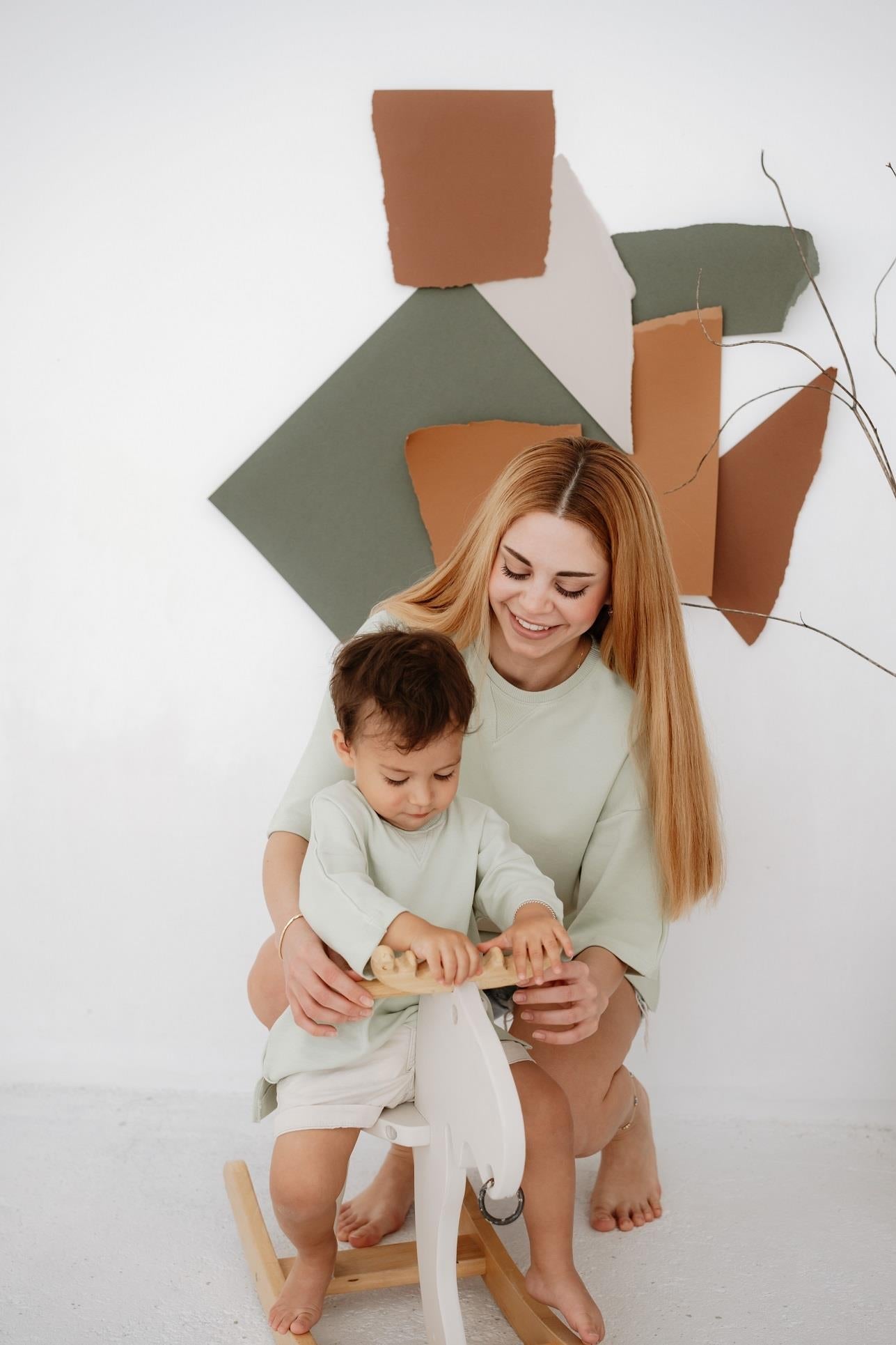 Babybek-Premium Kadın Oversize Su Yeşili T Shirt-T-Shirts-5-Milagron.com