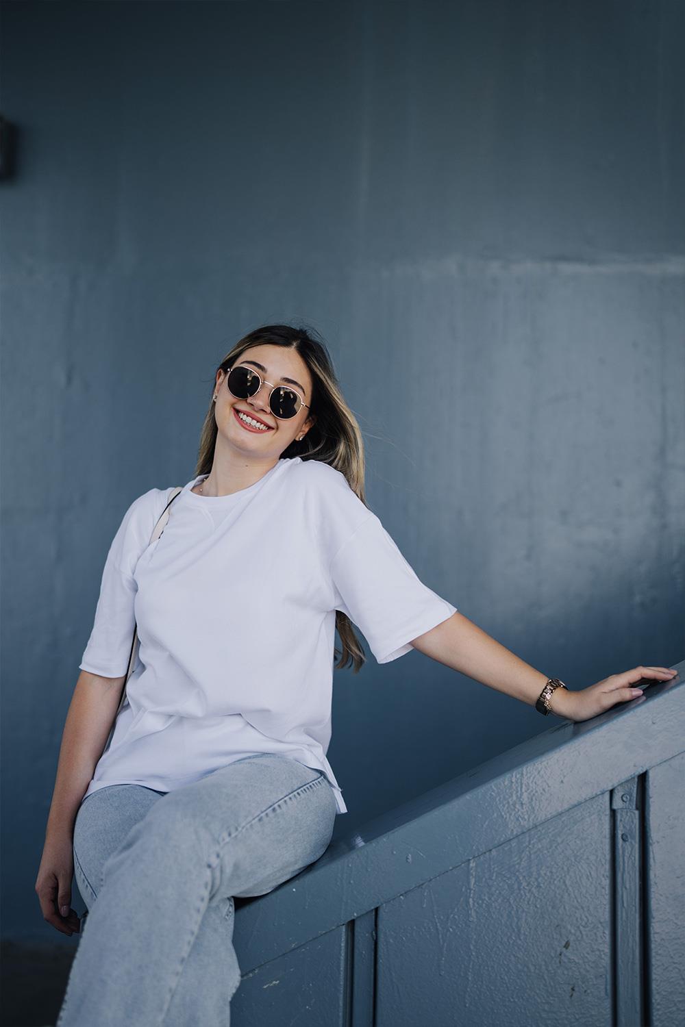 Babybek-Premium Oversize Kadın Beyaz T Shirt-T-Shirts-7-Milagron.com