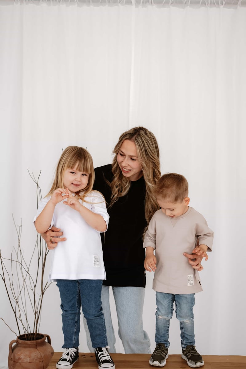 Babybek-Premium Oversize Unisex 3'lü Çocuk T Shirt-T-Shirts-2-Milagron.com