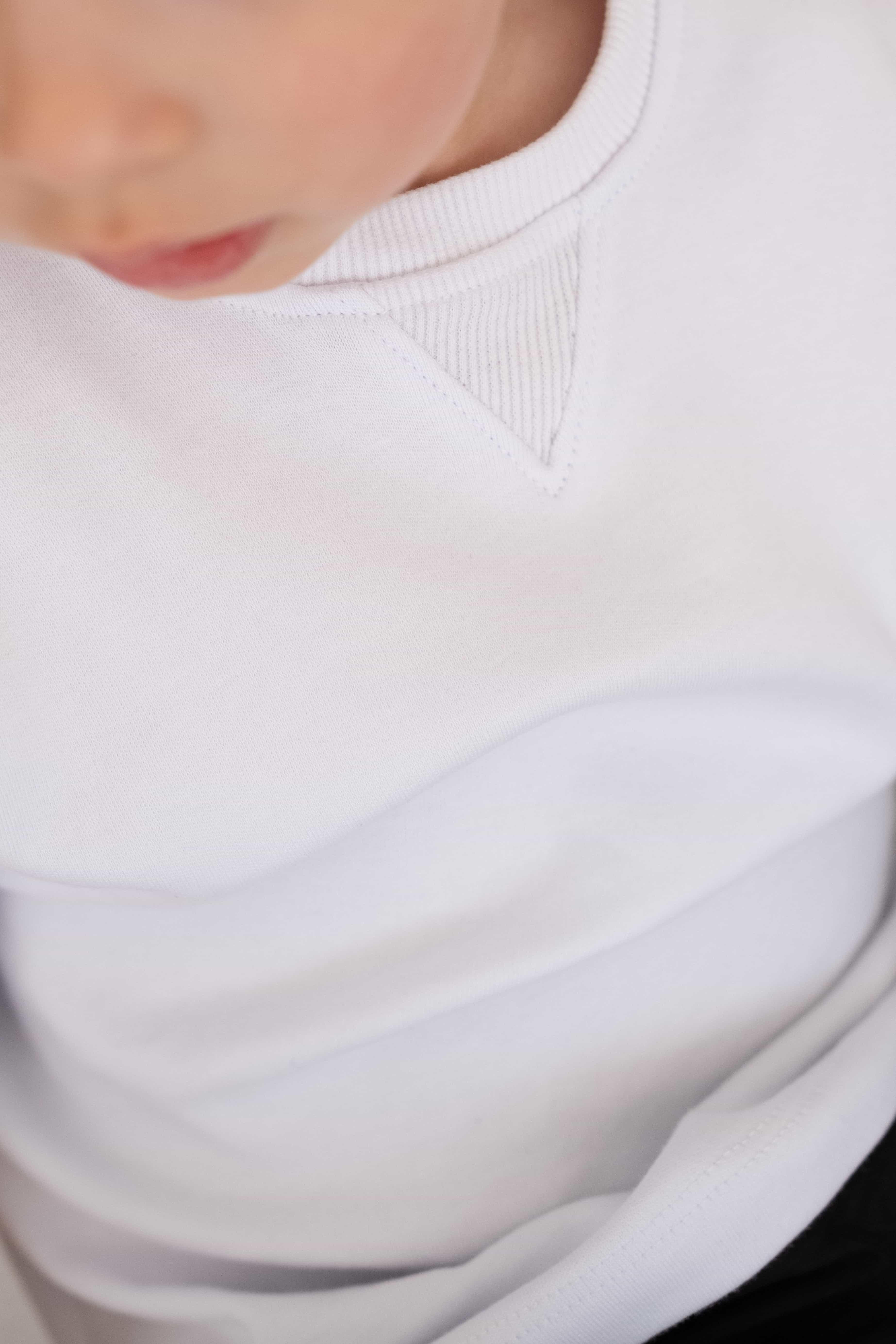 Babybek-Premium Oversize Unisex Çocuk Beyaz T Shirt-T-Shirts-7-Milagron.com