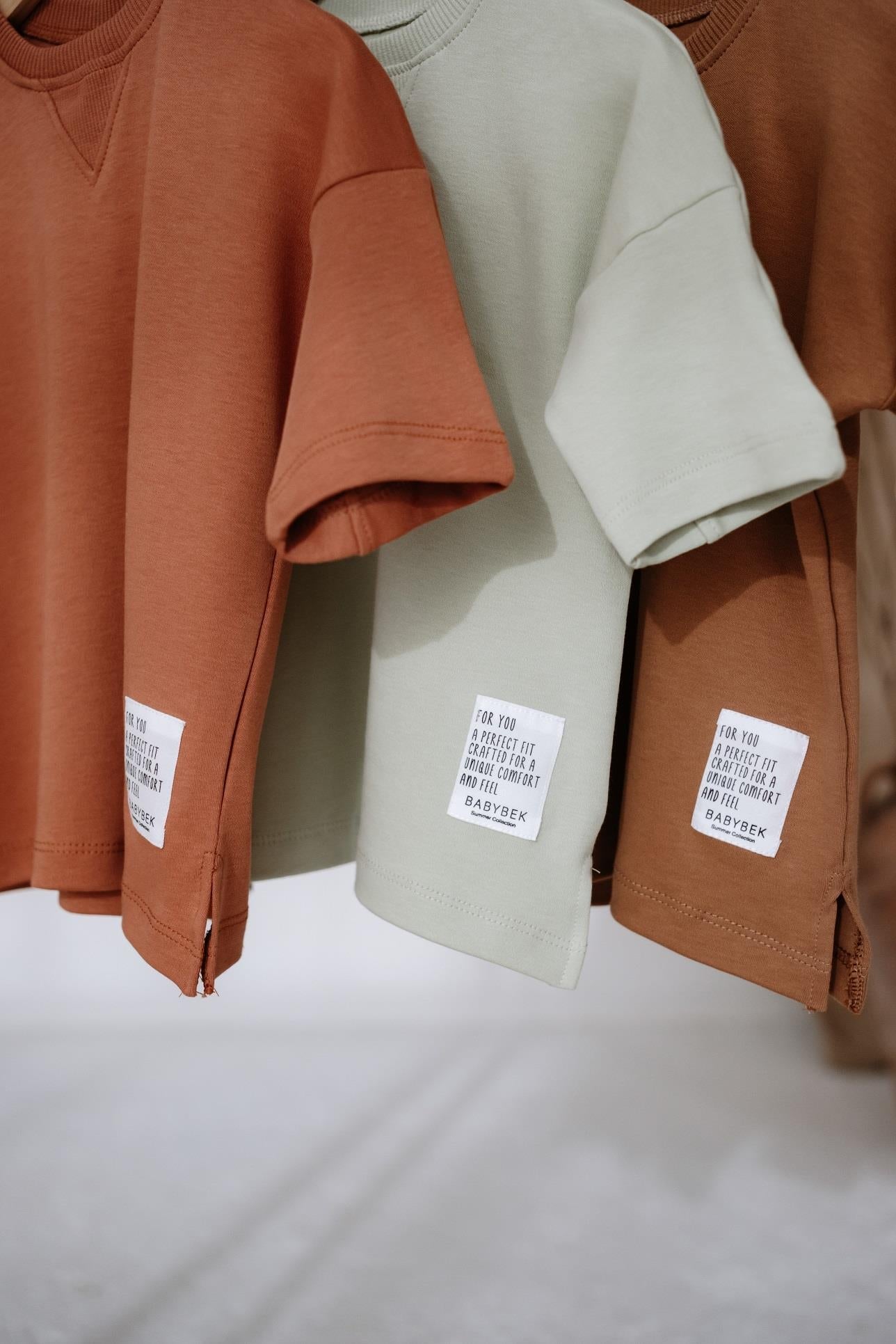 Babybek-Premium Oversize Unisex Renkli 3'lü Çocuk T Shirt-T-Shirts-2-Milagron.com