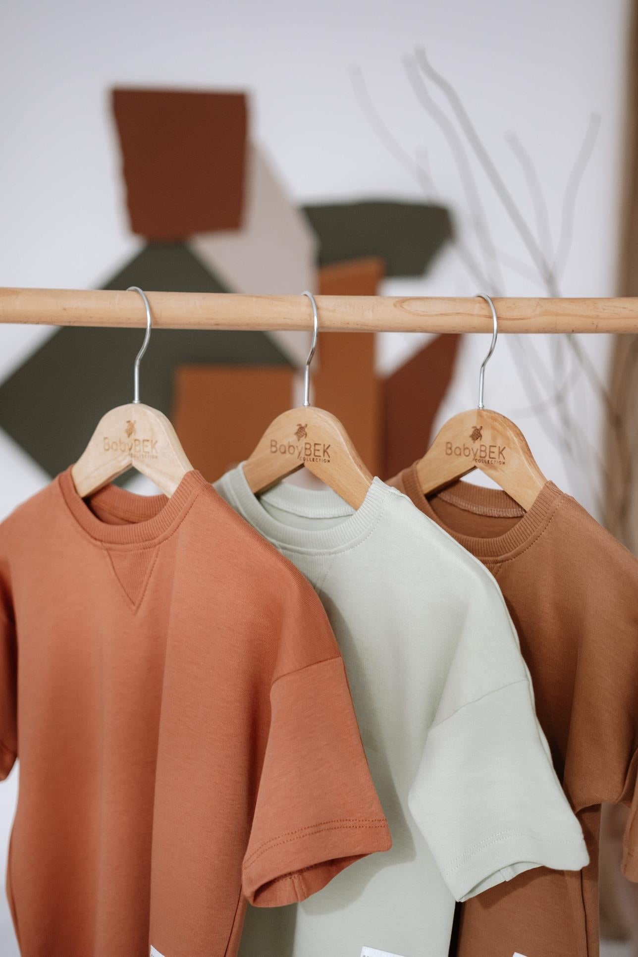 Babybek-Premium Oversize Unisex Renkli 3'lü Çocuk T Shirt-T-Shirts-3-Milagron.com