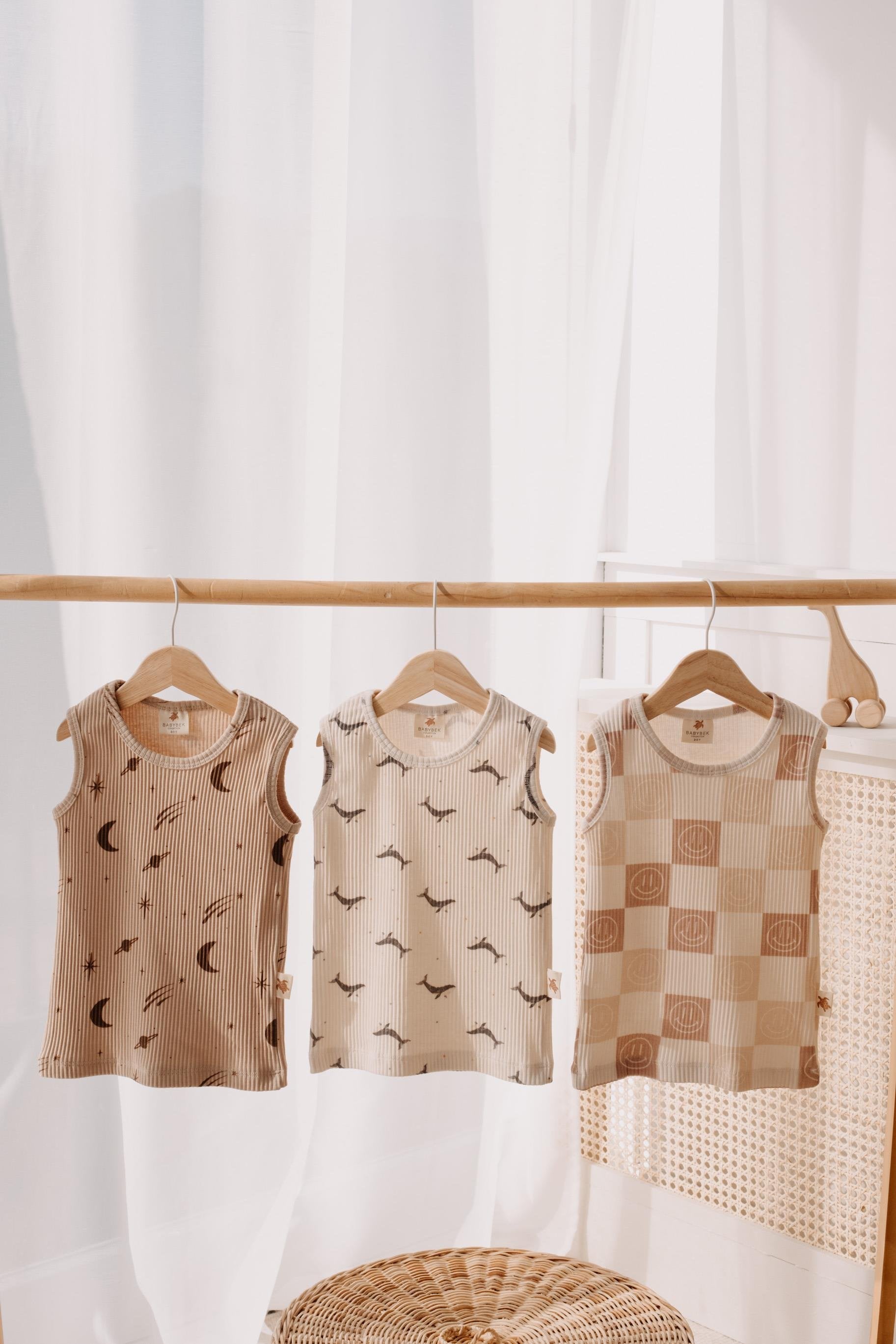 Babybek-Premium Pamuklu 3'lü Unisex Çocuk Atlet-Atlet-1-Milagron.com