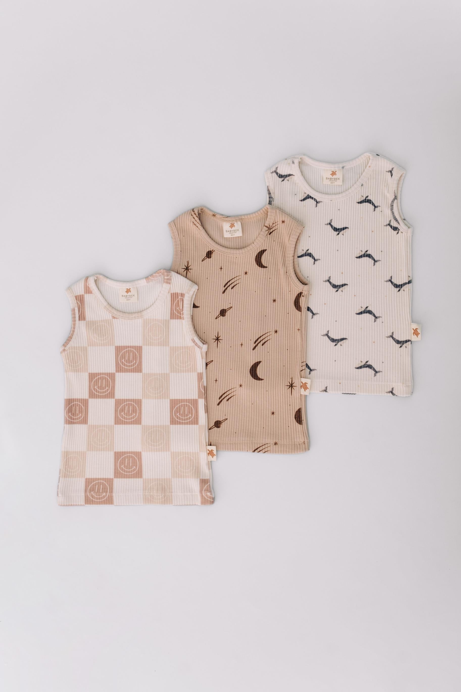 Babybek-Premium Pamuklu 3'lü Unisex Çocuk Atlet-Atlet-2-Milagron.com