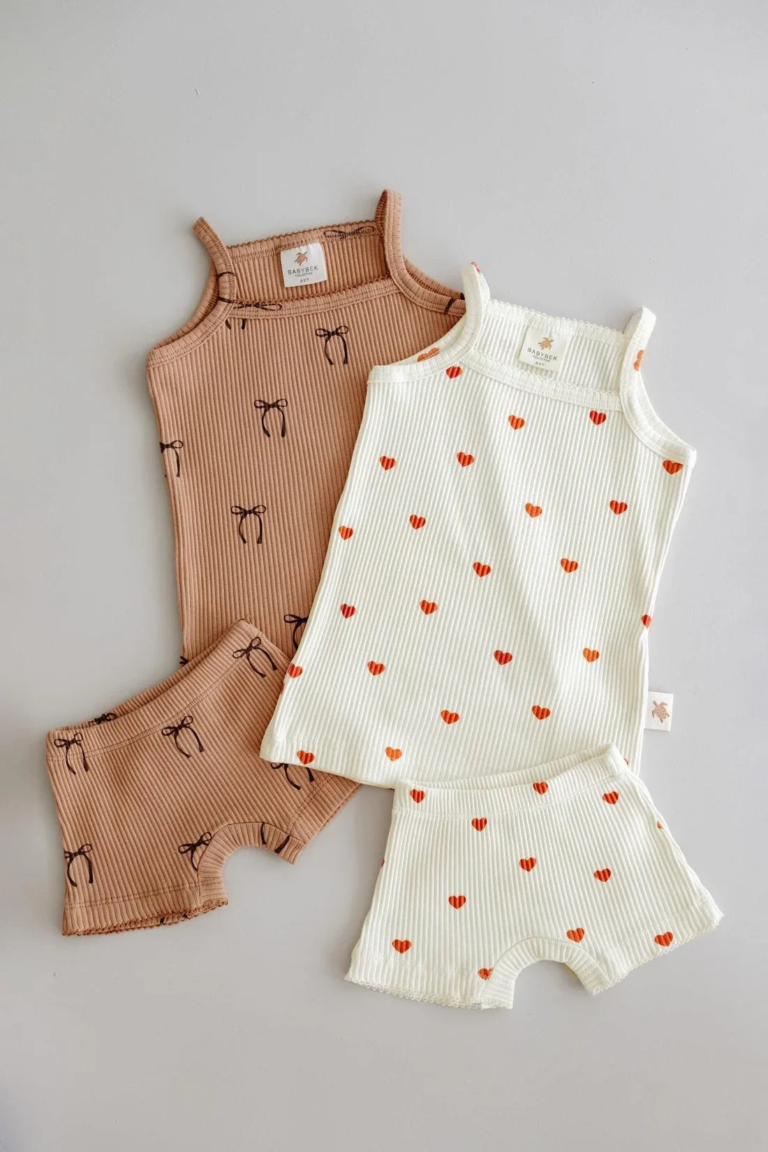 Babybek-Premium Pamuklu İkili Şortlu Desenli Takım Kız Çocuk İç Çamaşırı-Külot-1-Milagron.com