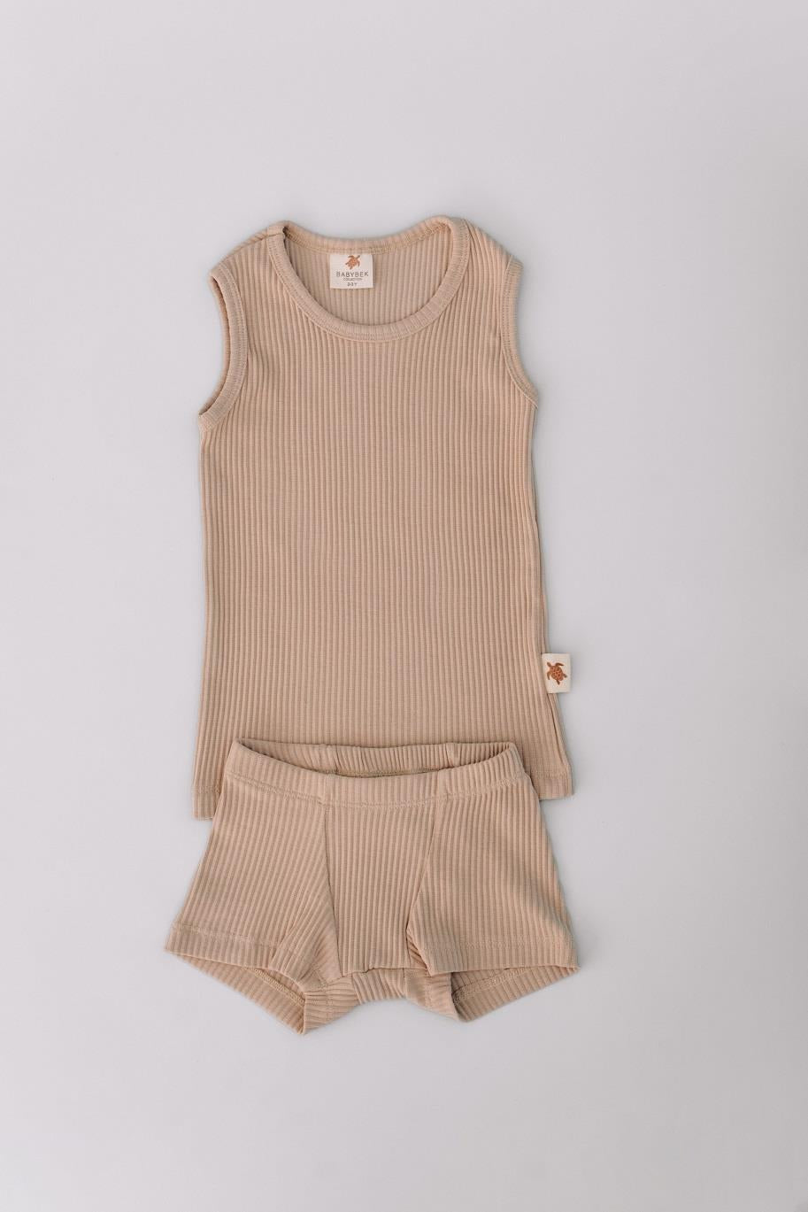 Babybek-Premium Pamuklu Vizon Rengi Erkek Çocuk İç Çamaşırı-Külot-5-Milagron.com